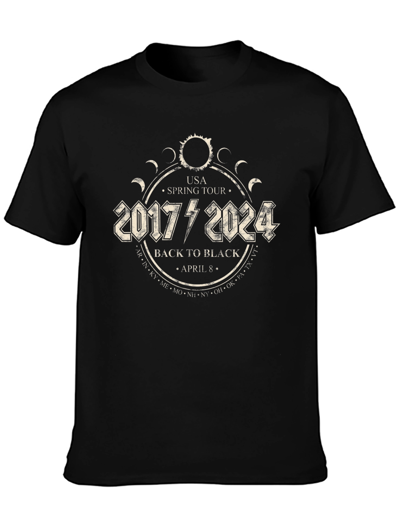 2017-2024 Back to Black Spring Tour T-Shirt