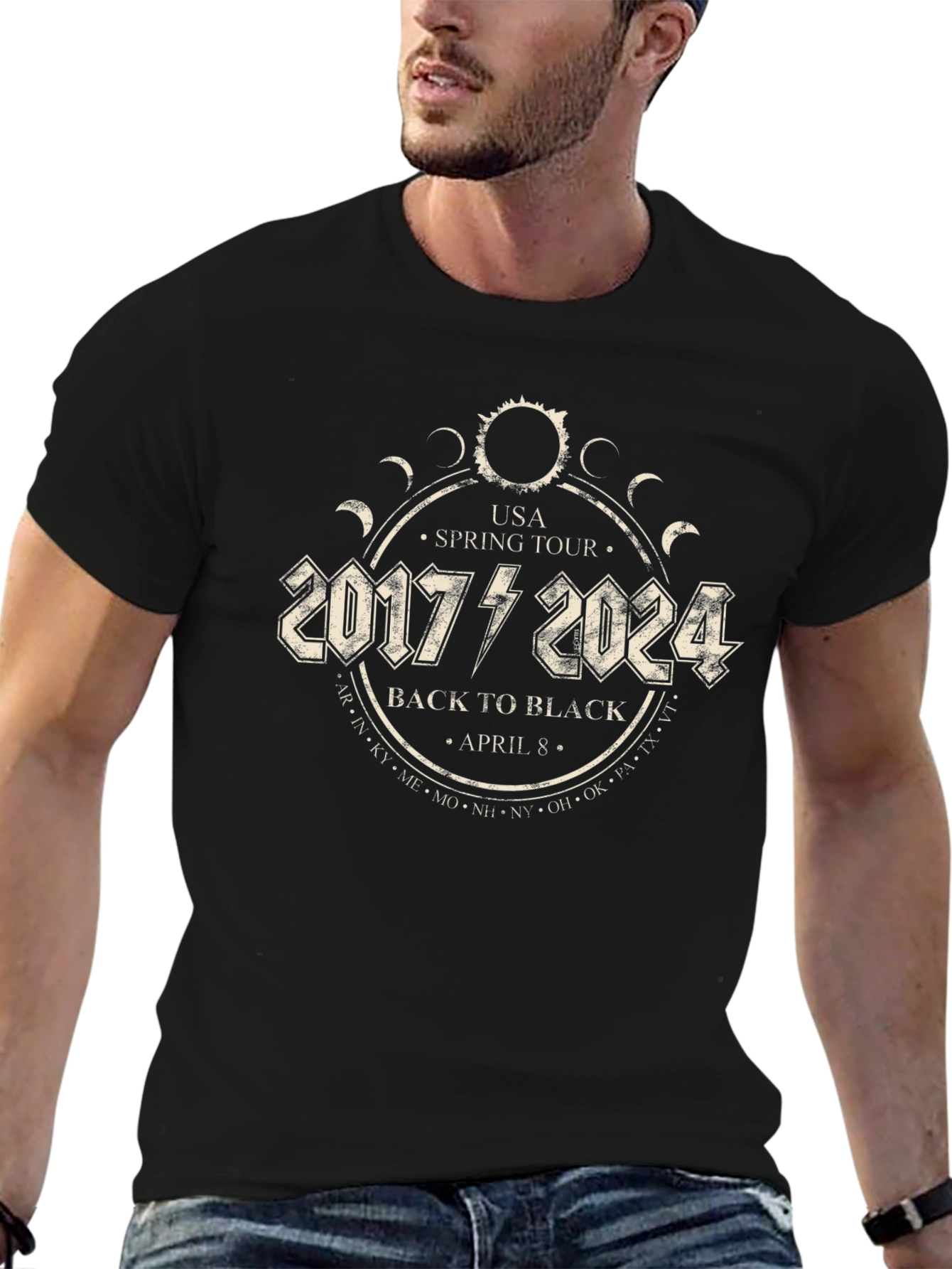 2017-2024 Back to Black Spring Tour T-Shirt