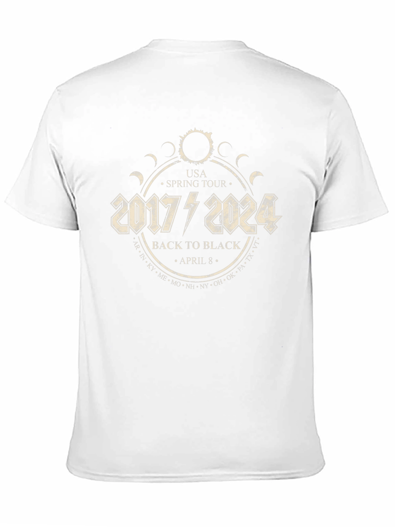 2017-2024 Back to Black Spring Tour T-Shirt