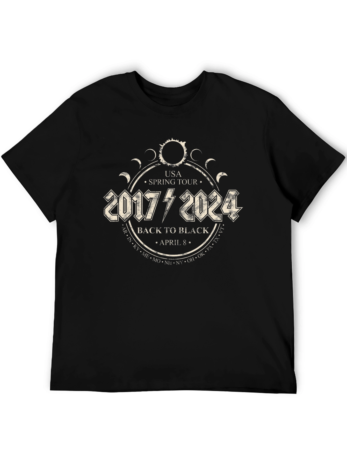 2017-2024 Back to Black Spring Tour T-Shirt