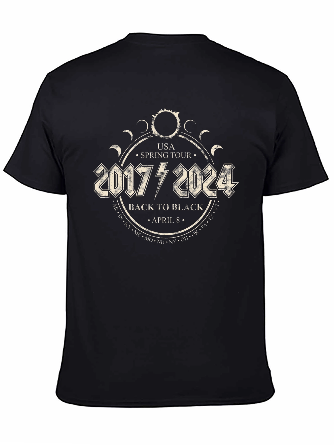 2017-2024 Back to Black Spring Tour T-Shirt