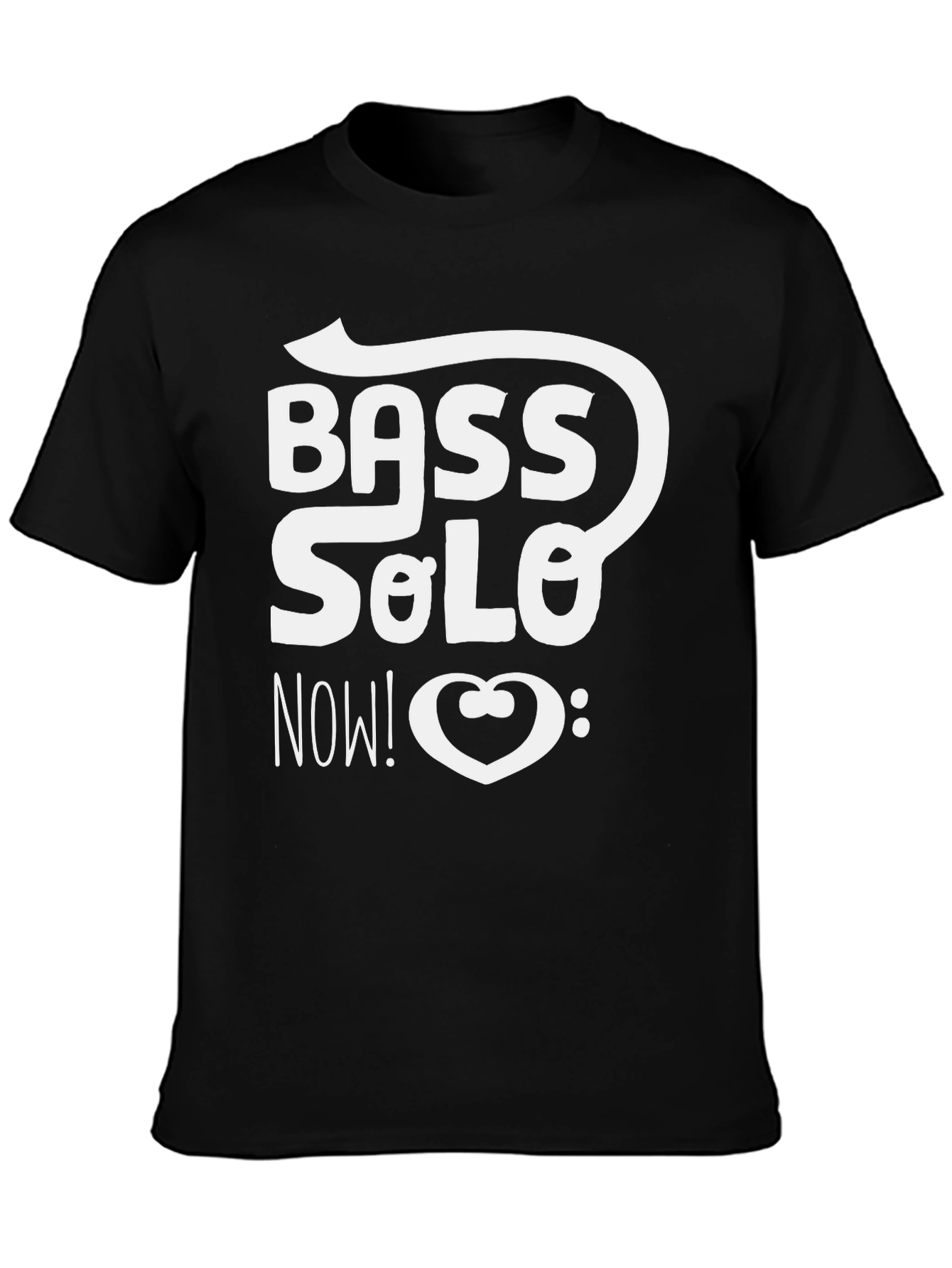 Bass Solo Now! Graphic Black T-Shirt