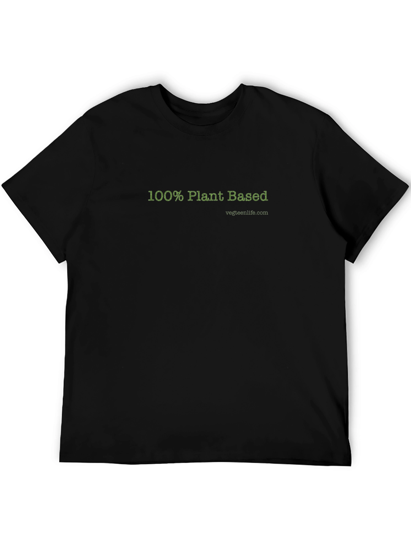 100% Plant Based Vegan T-Shirt - Black