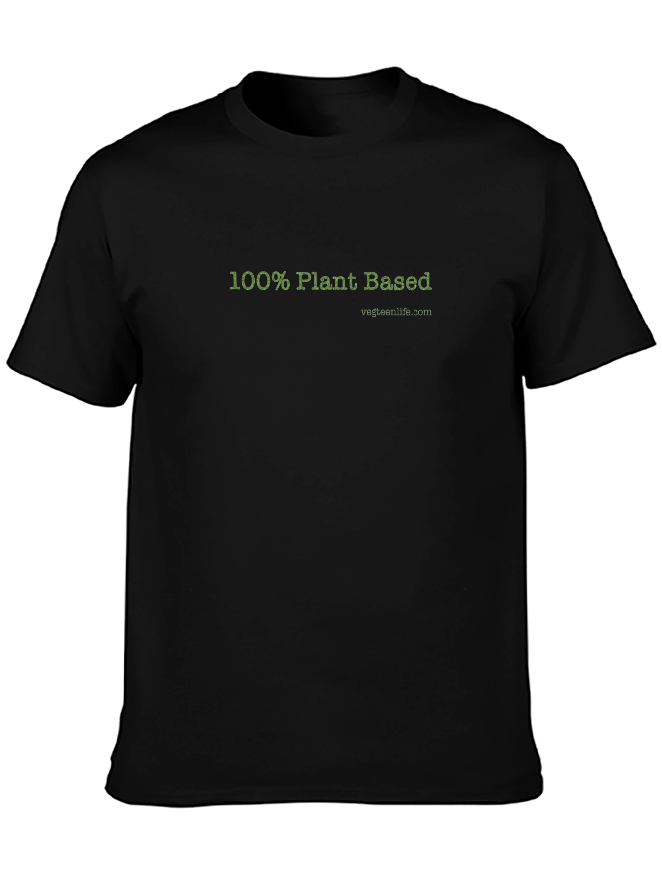 100% Plant Based Vegan T-Shirt - Black