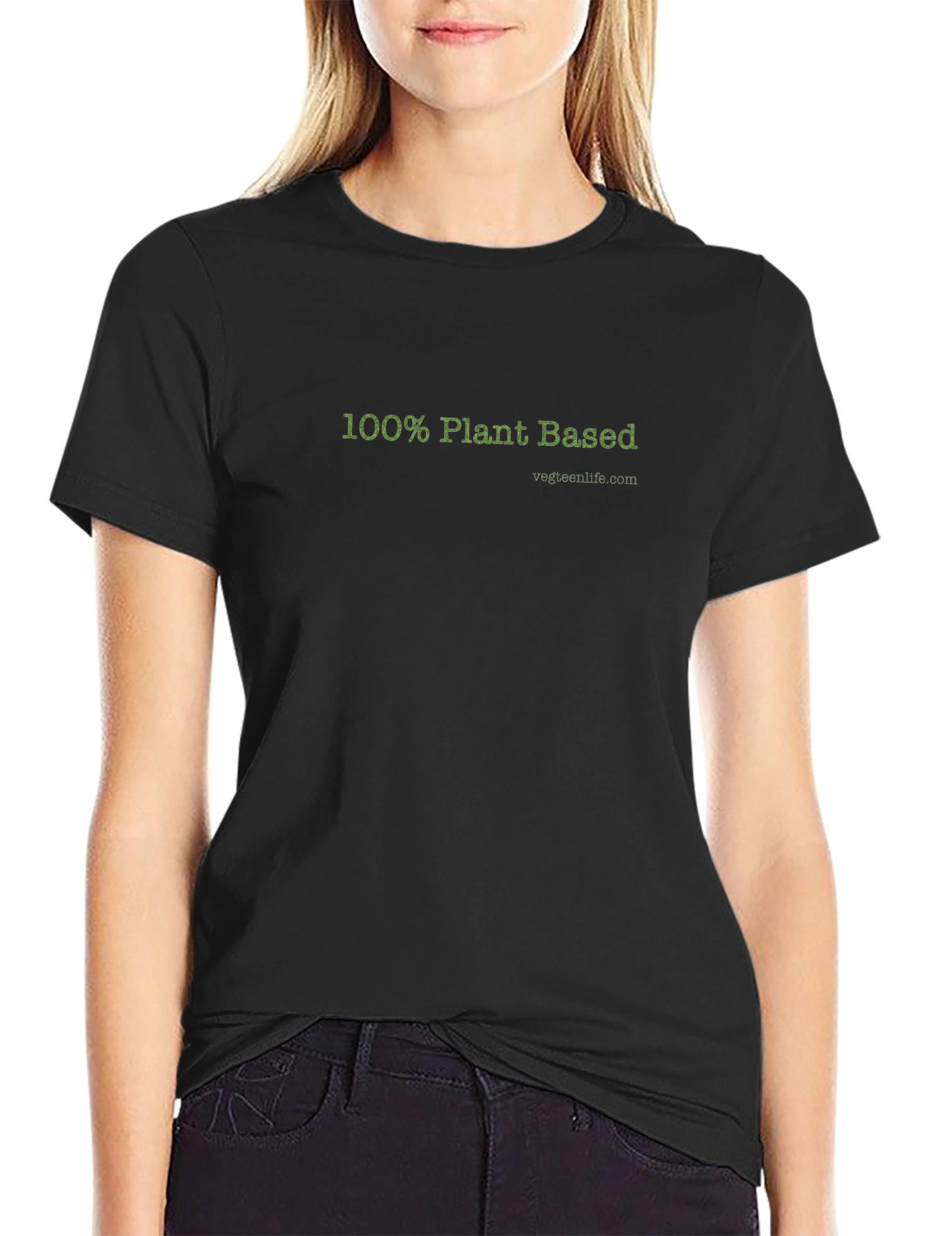100% Plant Based Vegan T-Shirt - Black