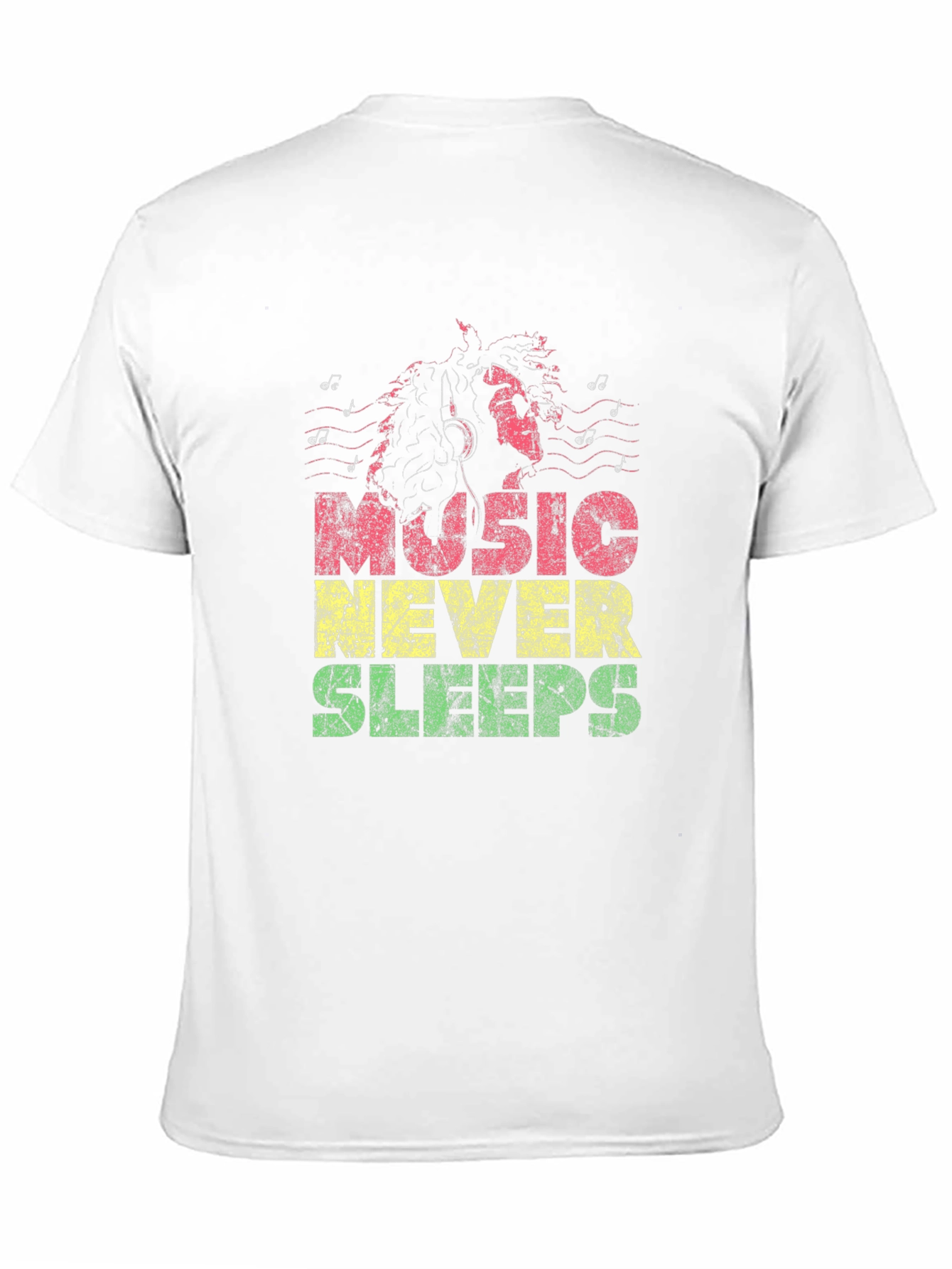 Music Never Sleeps Graphic T-Shirt