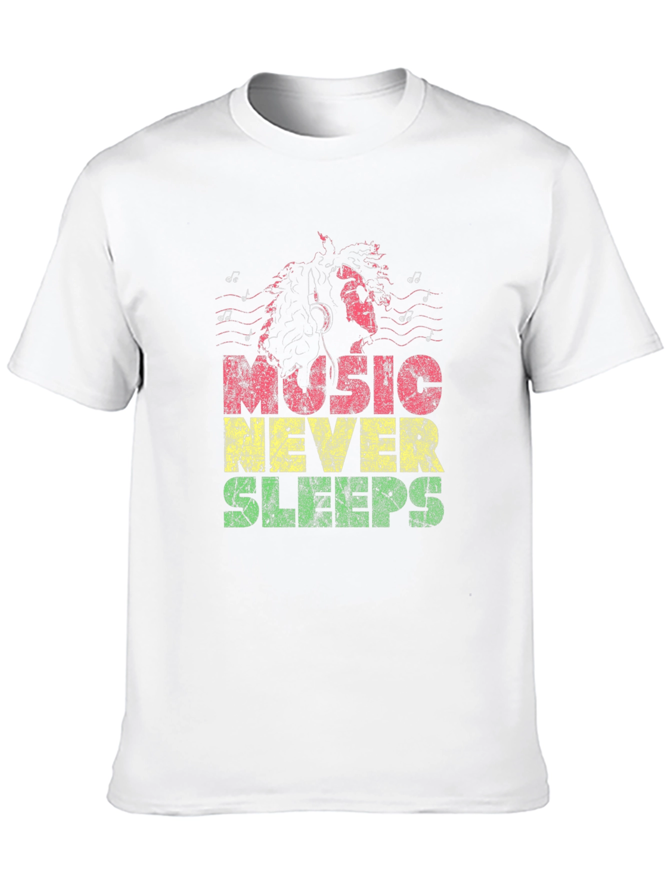 Music Never Sleeps Graphic T-Shirt