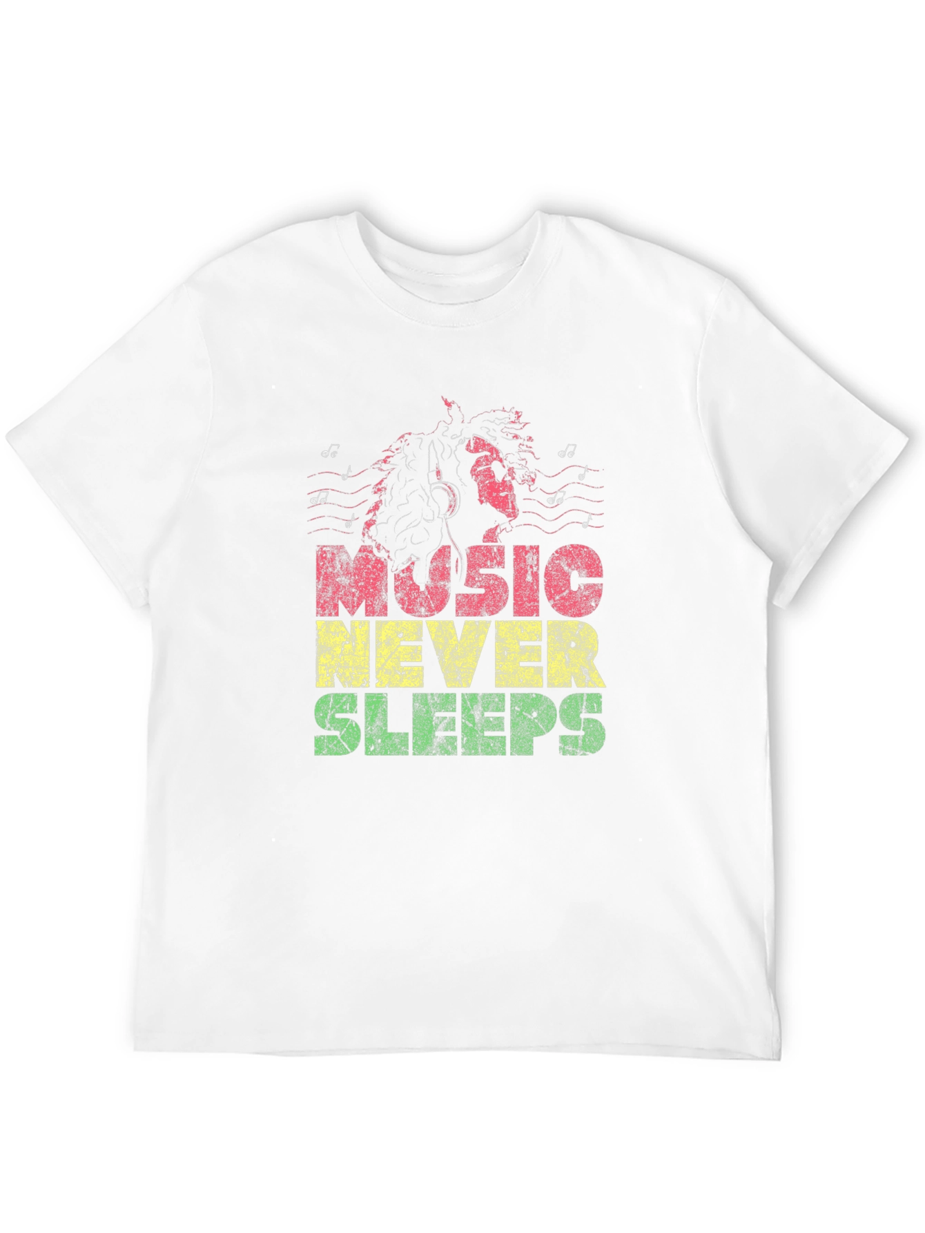 Music Never Sleeps Graphic T-Shirt