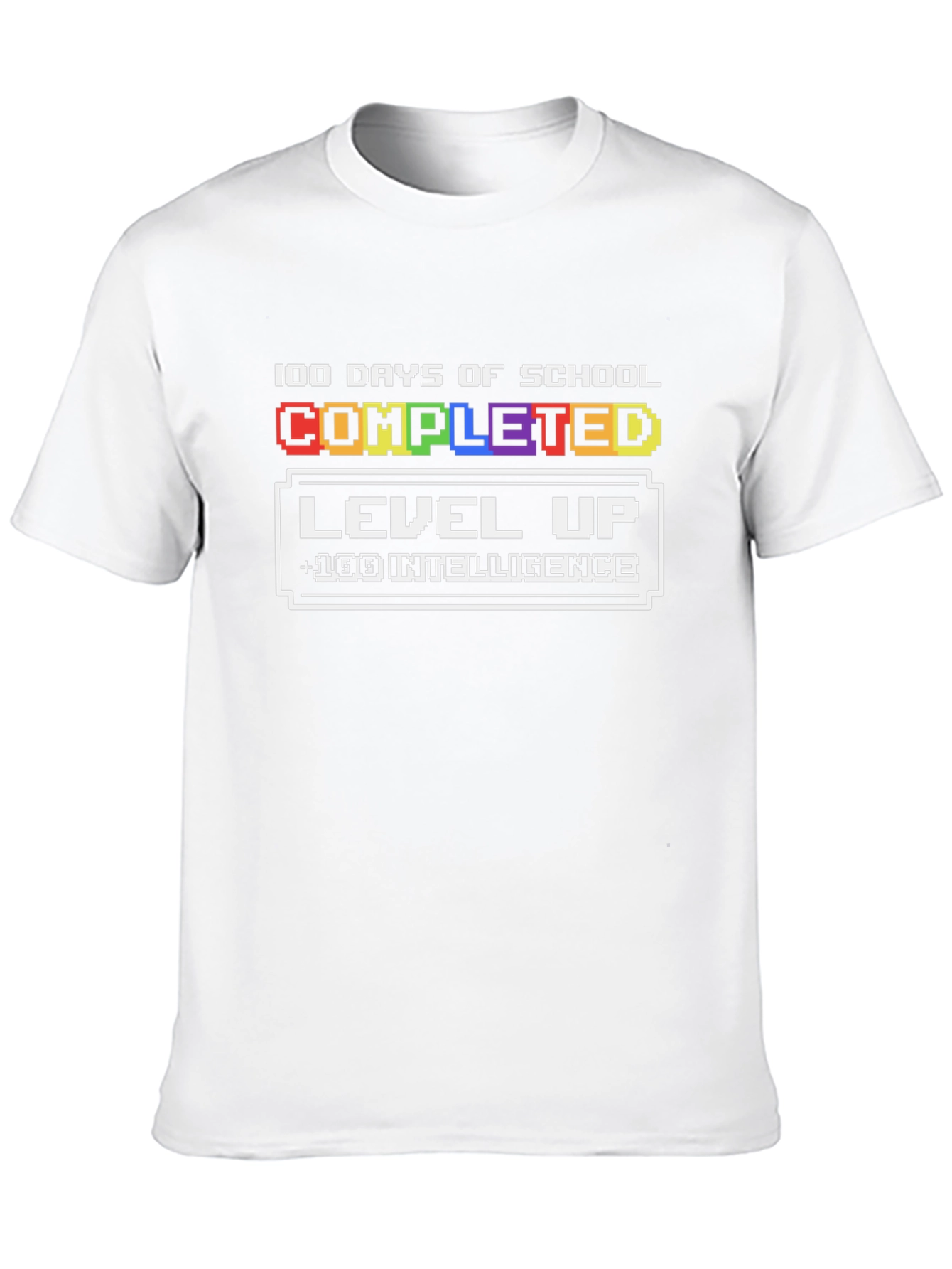 100 Days of School Completed Level Up T-Shirt