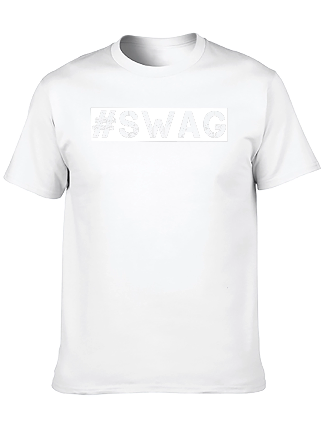 #SWAG Mens Black Graphic Print Tee