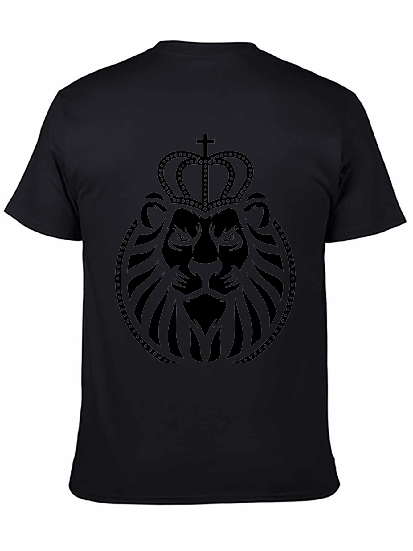 Lion Crown Graphic Tee - Black