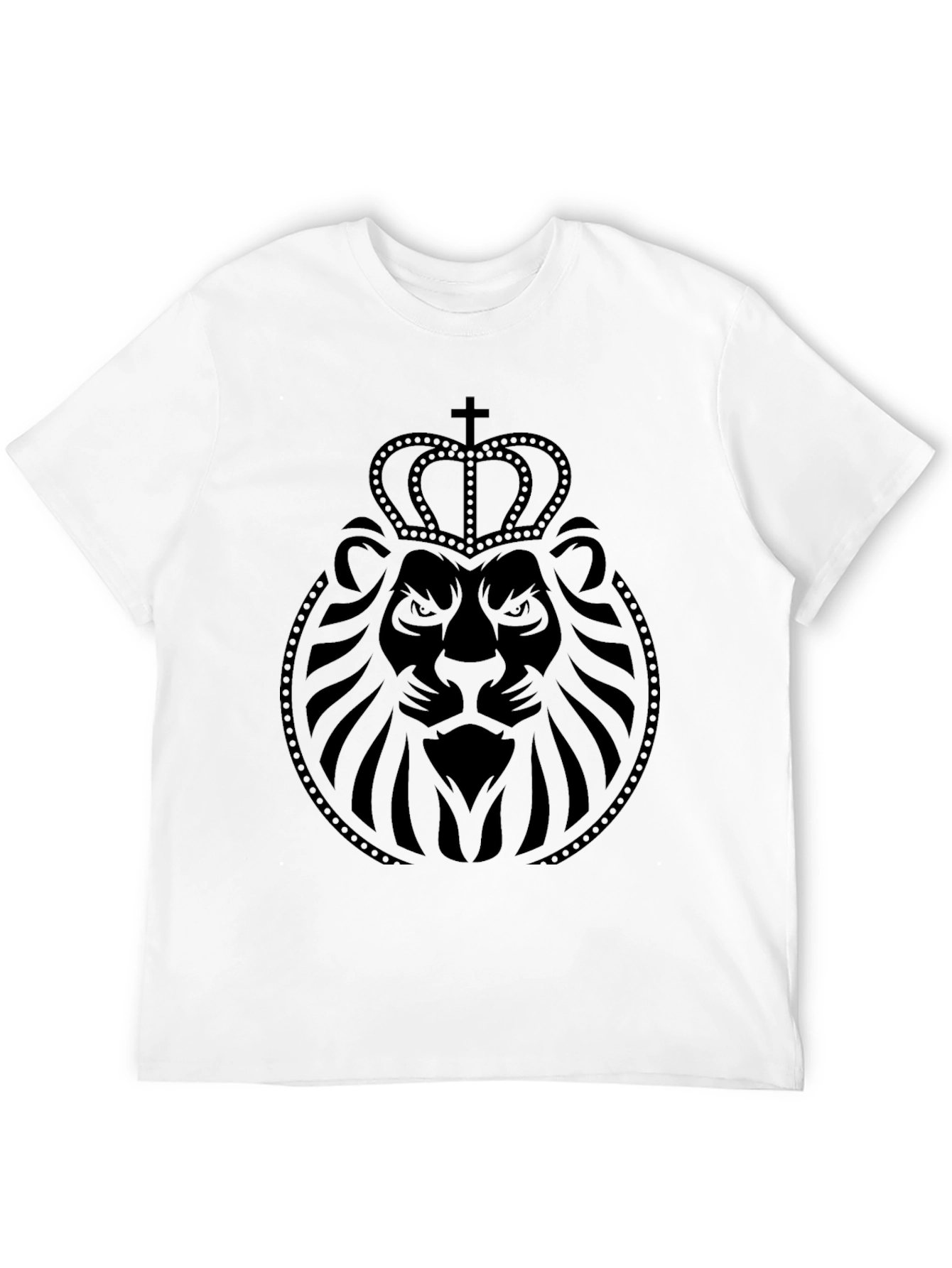 Lion Crown Graphic Tee - Black