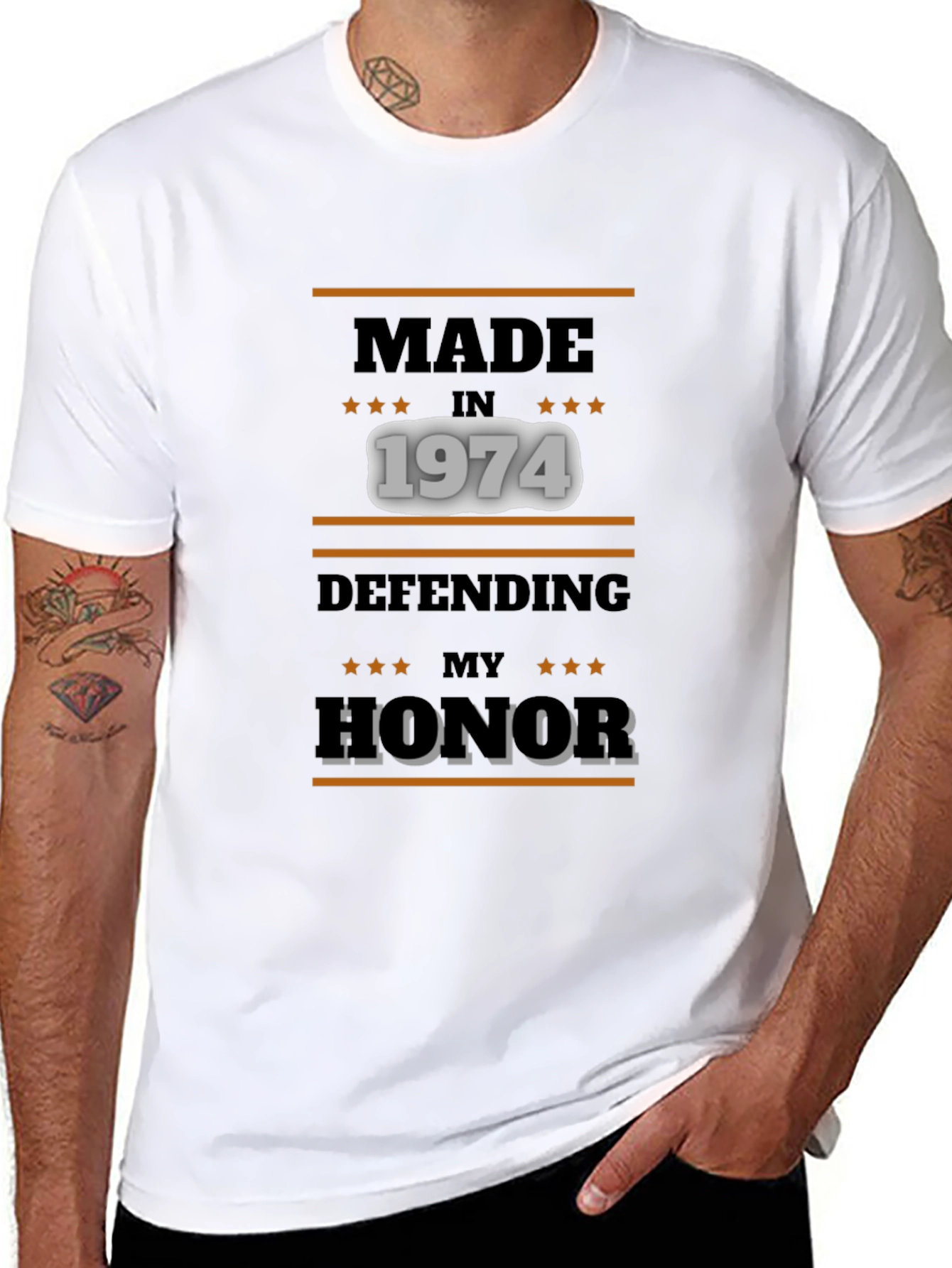 Made in 1974 Defending My Honor Tee