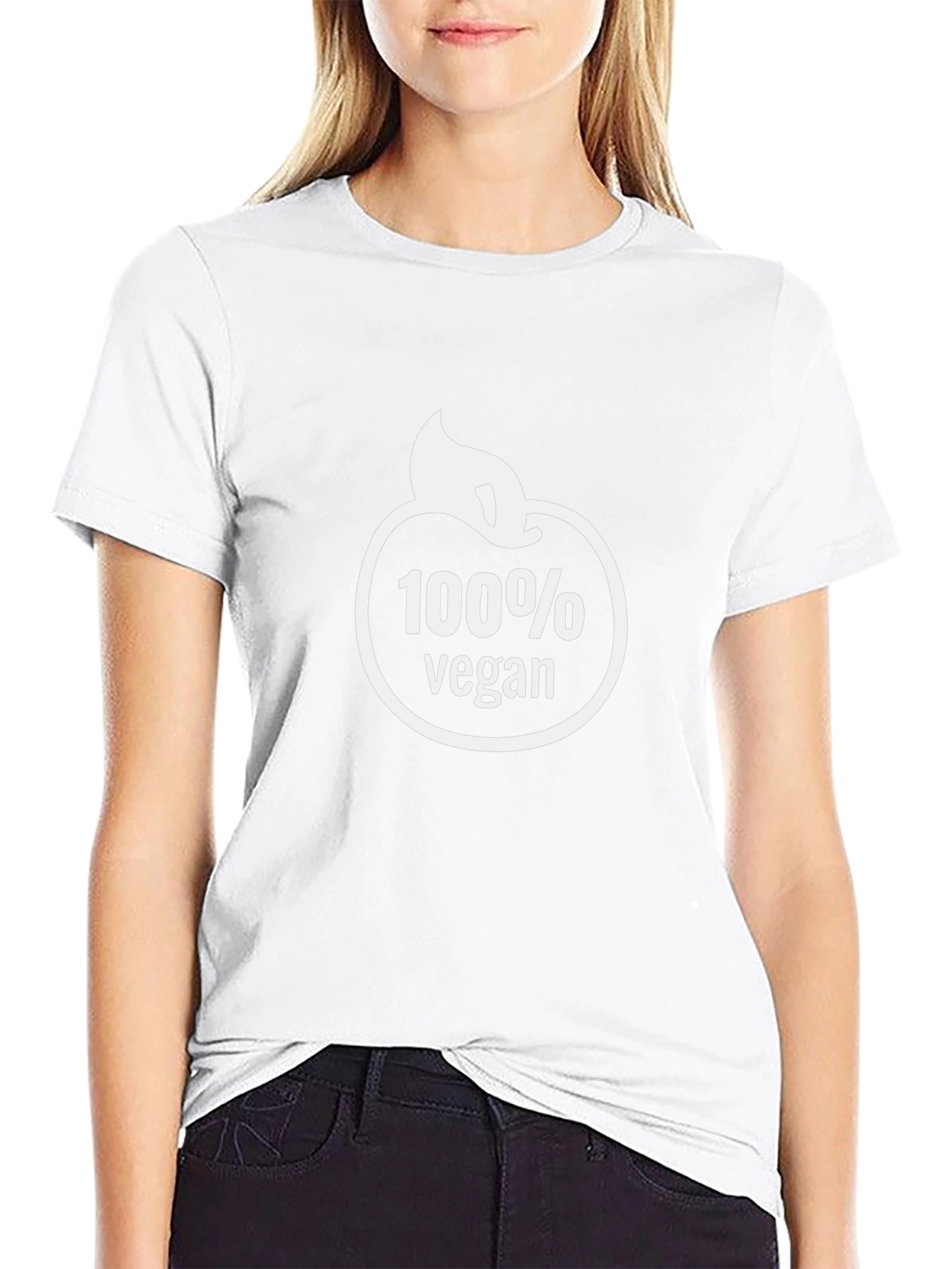100% Vegan Graphic Tee - Black