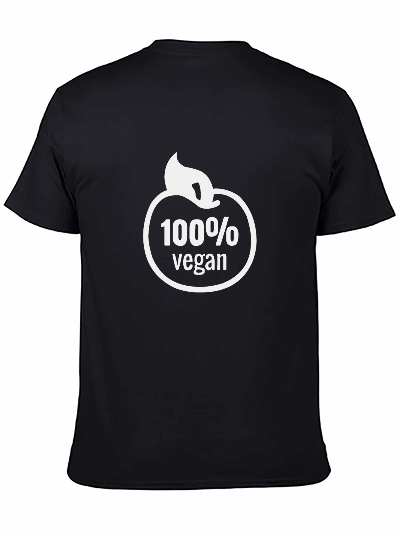 100% Vegan Graphic Tee - Black