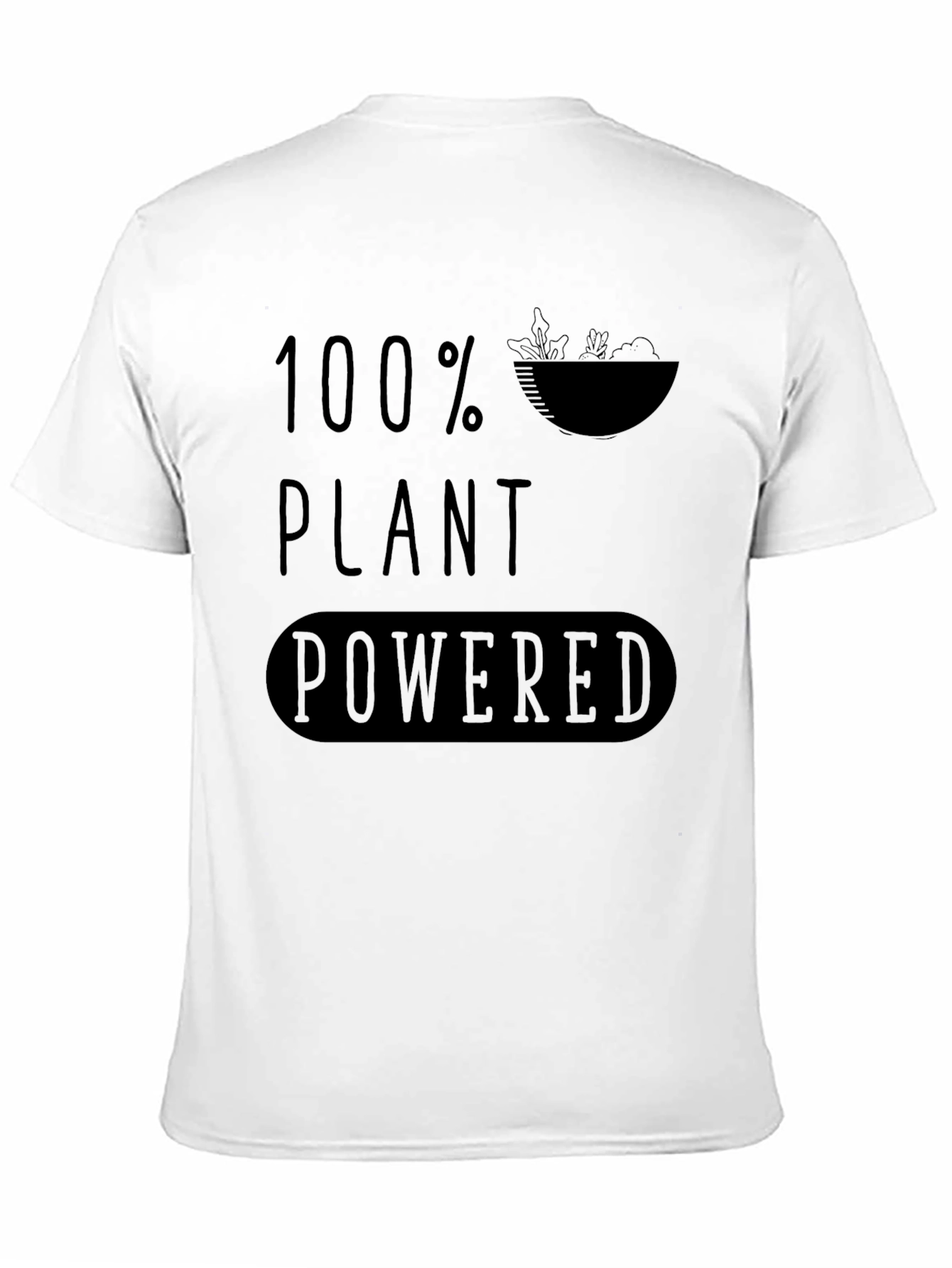 100% Plant Powered Graphic Tee - Vegan Lifestyle