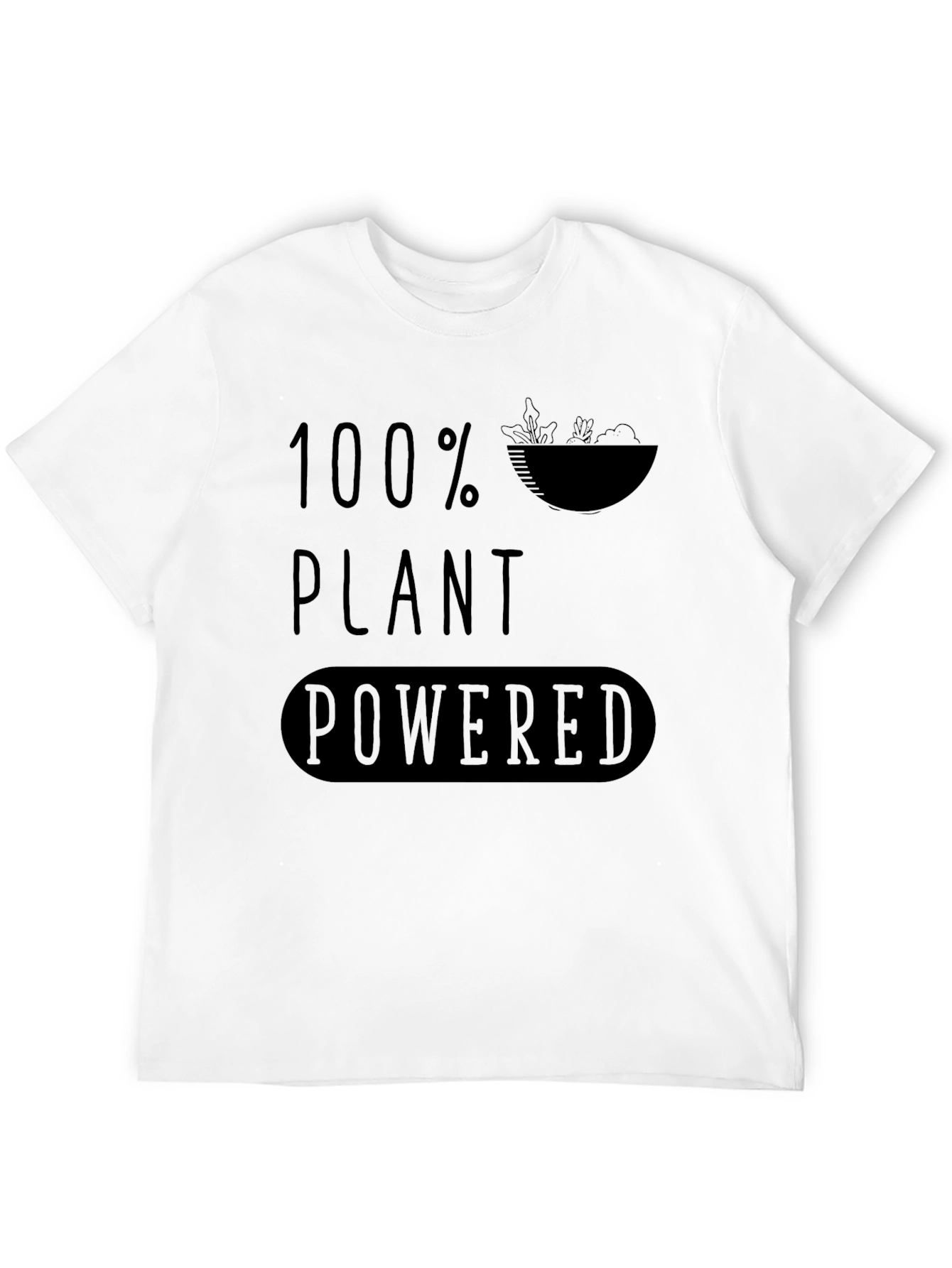 100% Plant Powered Graphic Tee - Vegan Lifestyle
