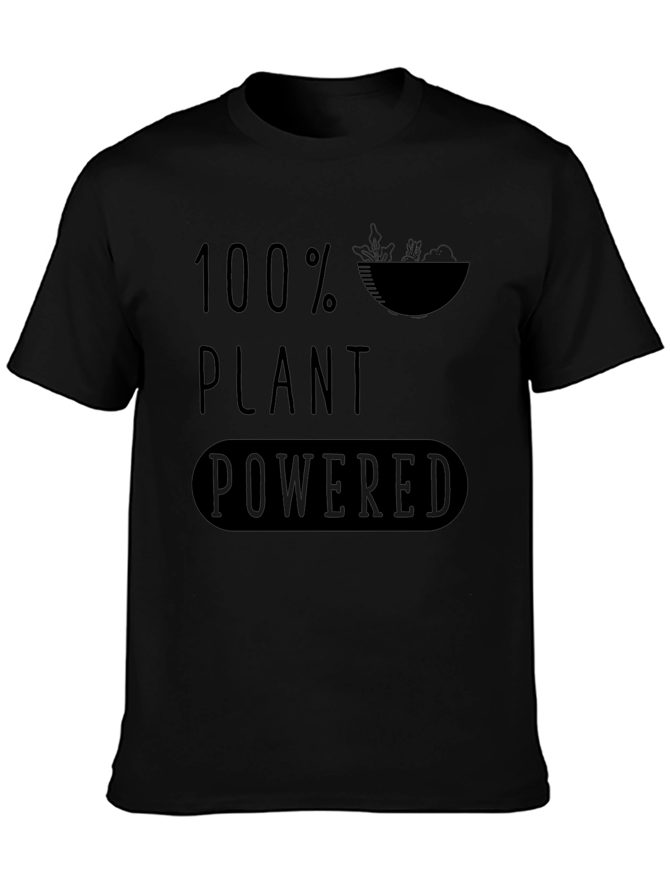 100% Plant Powered Graphic Tee - Vegan Lifestyle