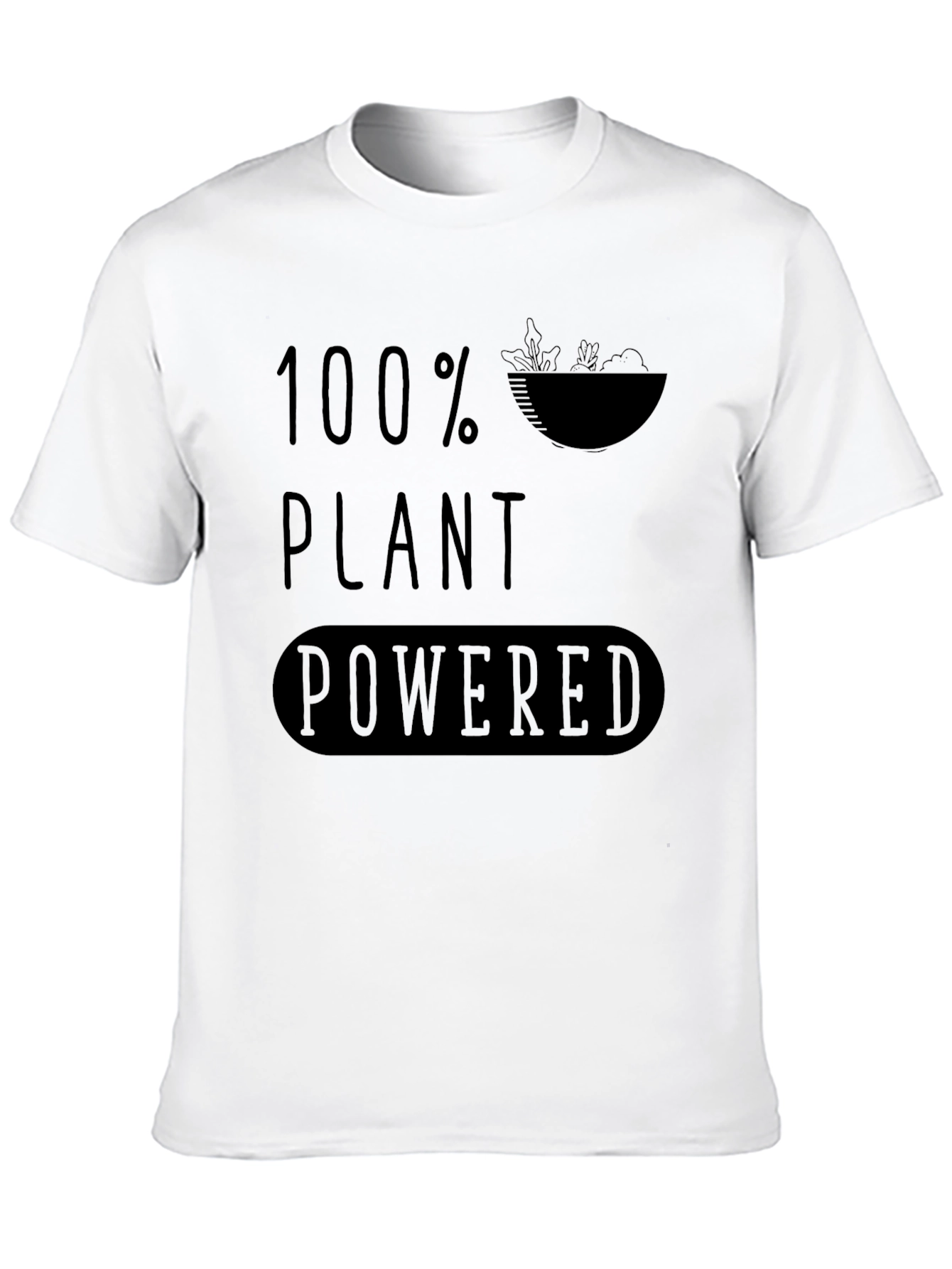 100% Plant Powered Graphic Tee - Vegan Lifestyle