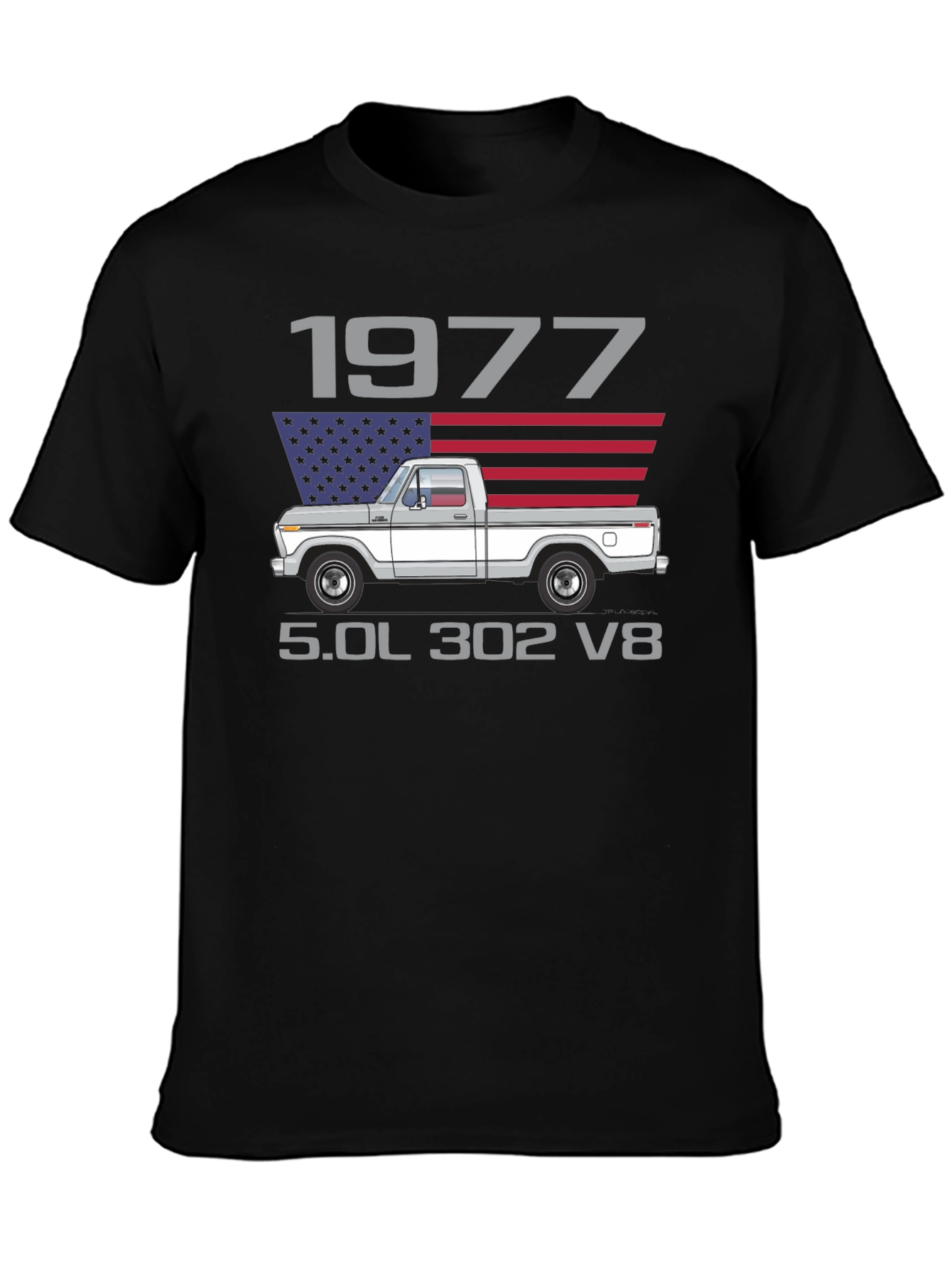 1977 Ford Truck T-Shirt 5.0L 302 V8
