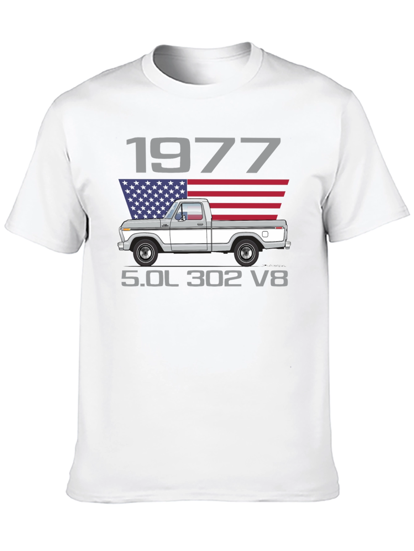 1977 Ford Truck T-Shirt 5.0L 302 V8