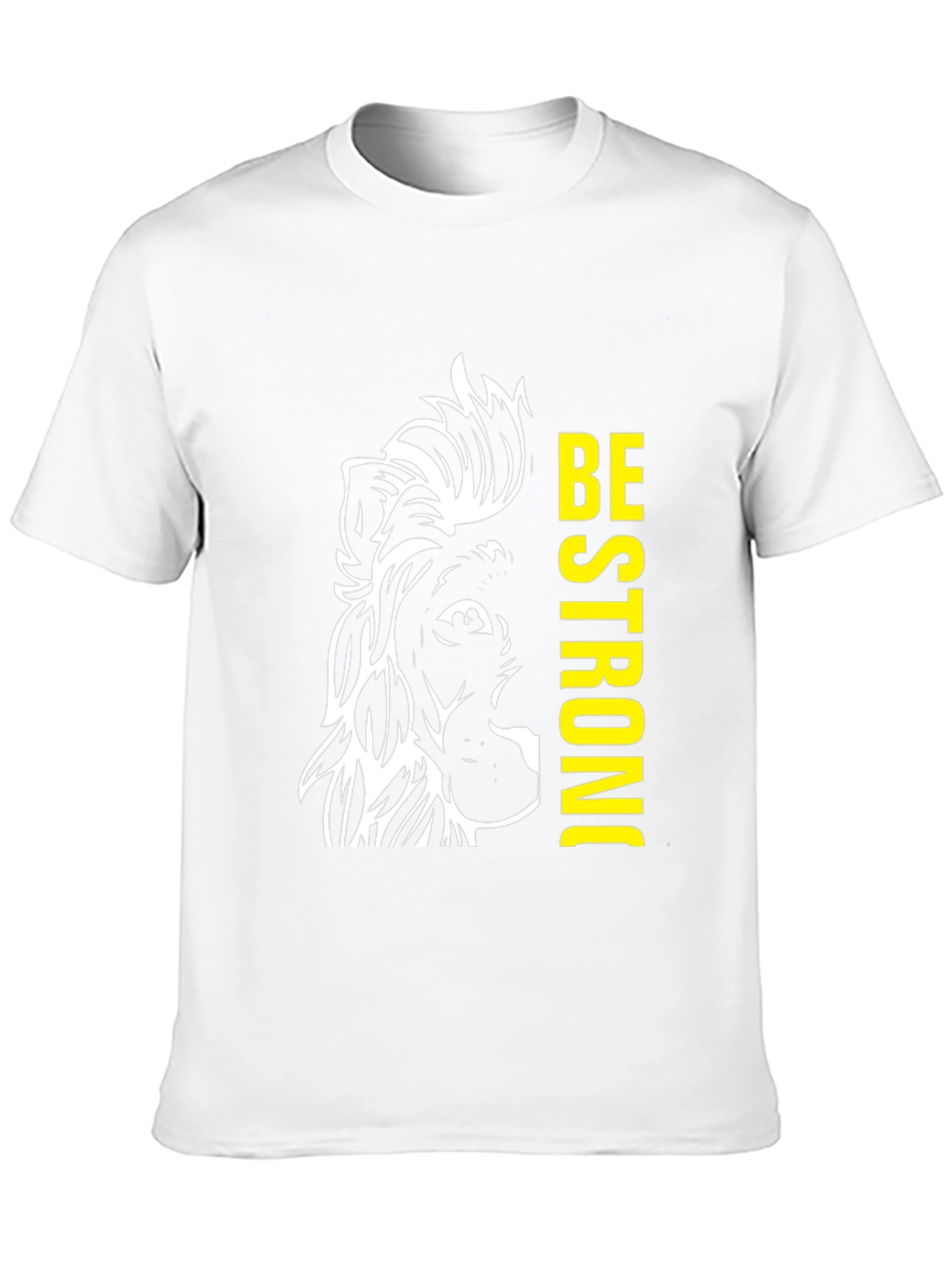 Lion Be Strong Black Graphic Tee