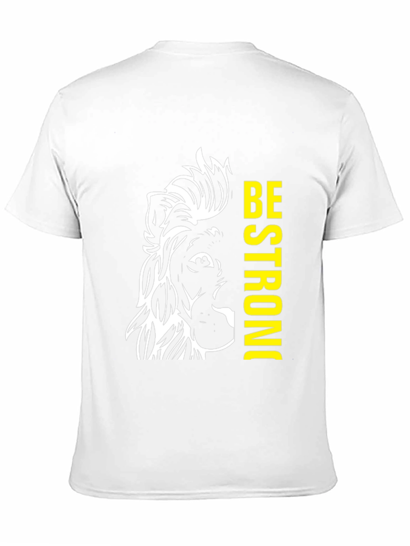 Lion Be Strong Black Graphic Tee