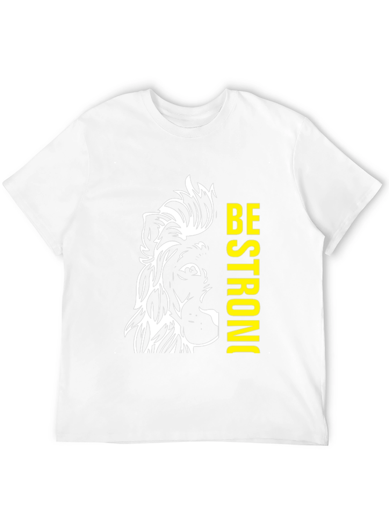 Lion Be Strong Black Graphic Tee
