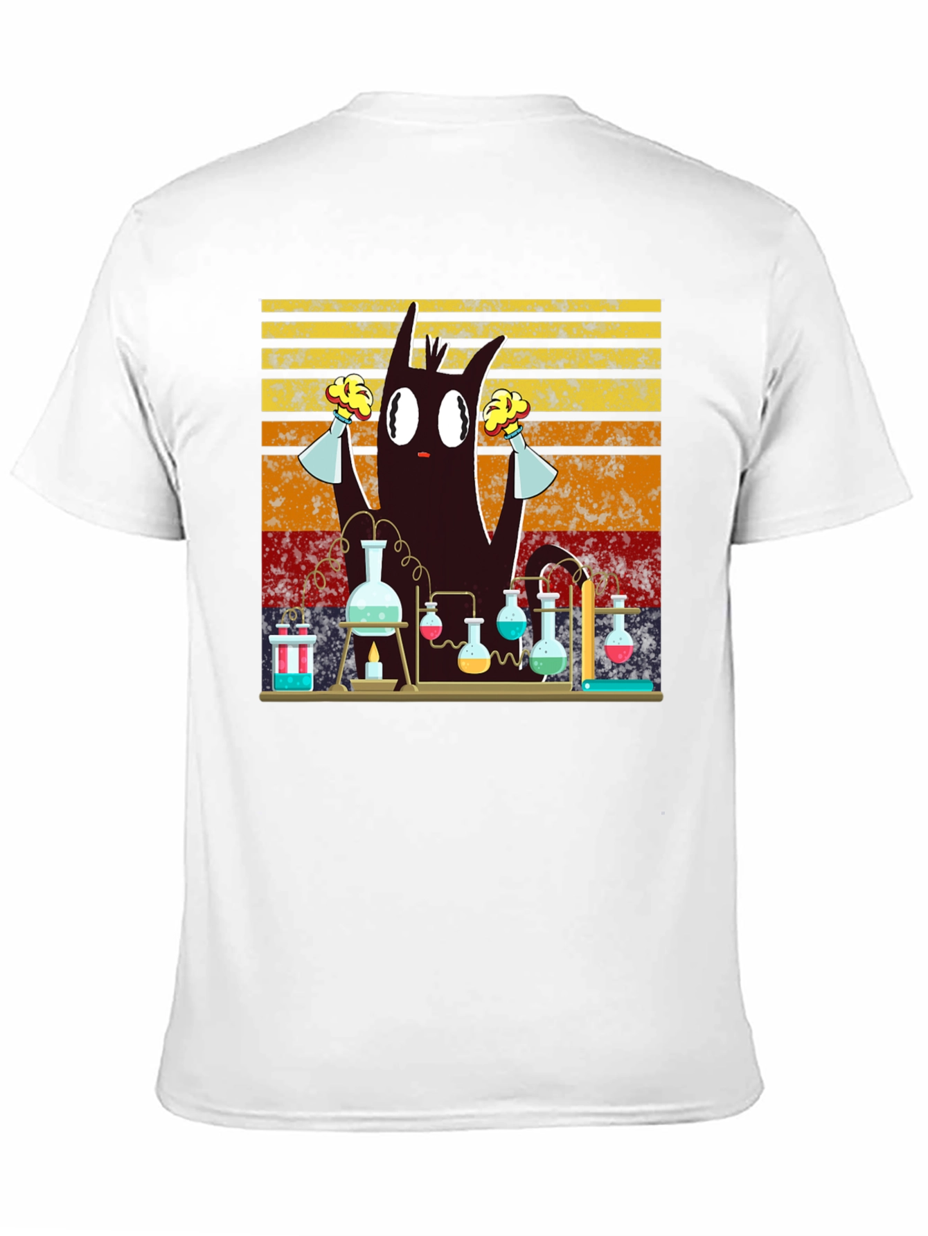 Mad Scientist Cat T-Shirt - Science Experiment