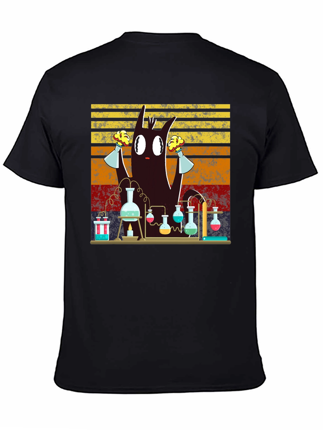 Mad Scientist Cat T-Shirt - Science Experiment