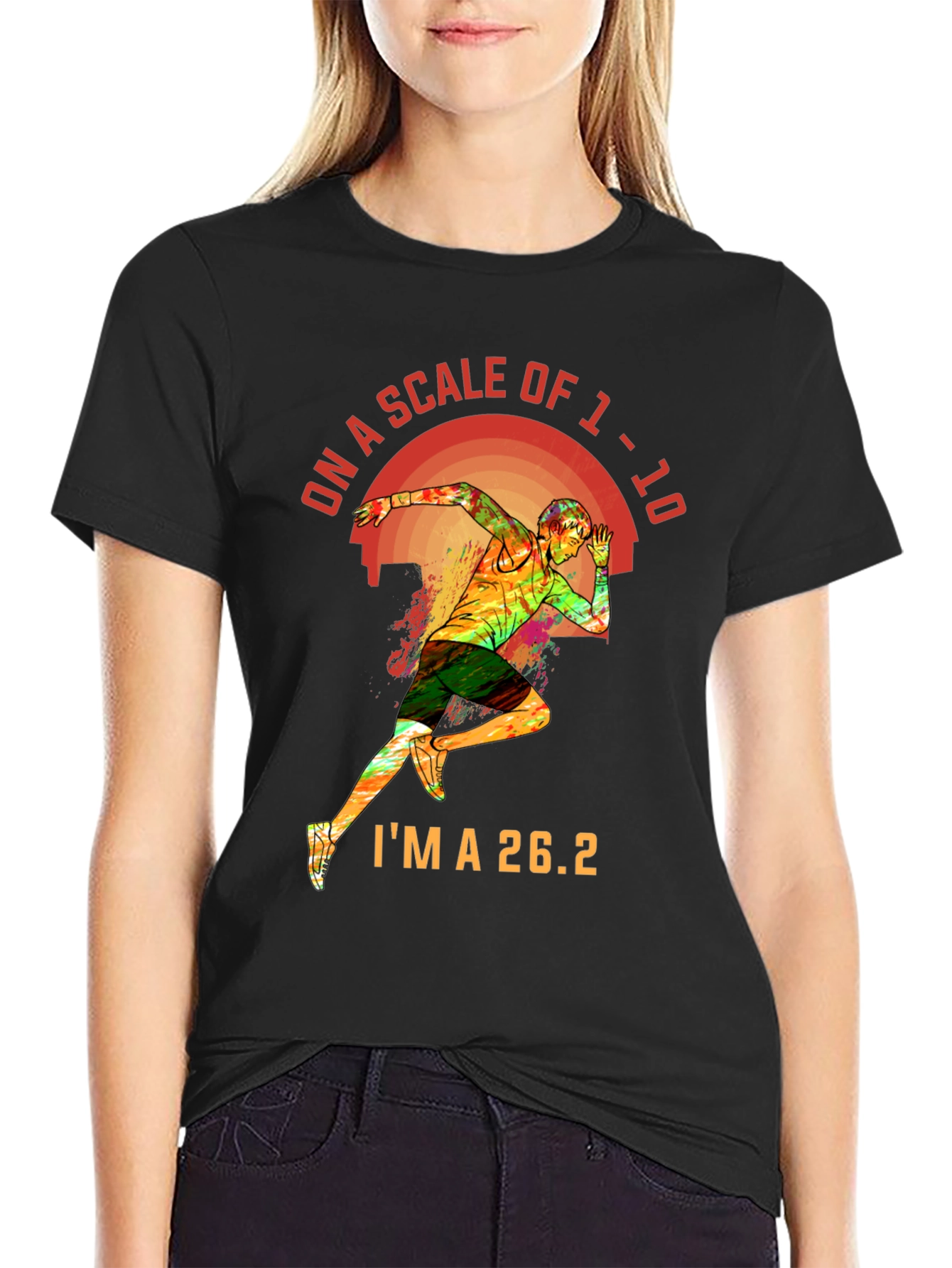 26.2 Marathon Runner Graphic Tee - Scale of 1-10