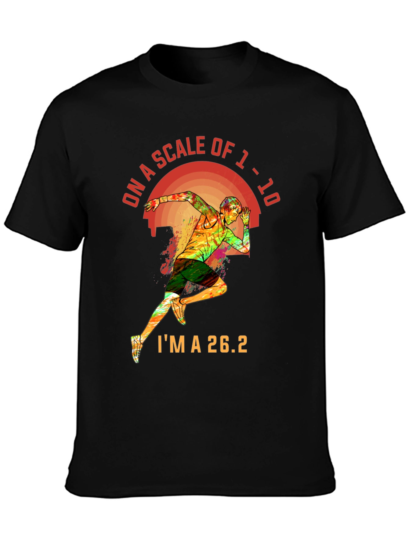 26.2 Marathon Runner Graphic Tee - Scale of 1-10