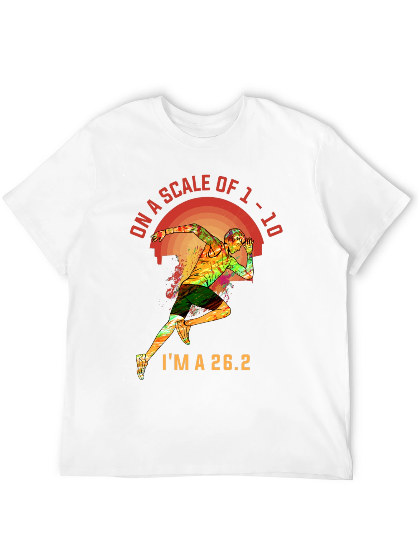 26.2 Marathon Runner Graphic Tee - Scale of 1-10