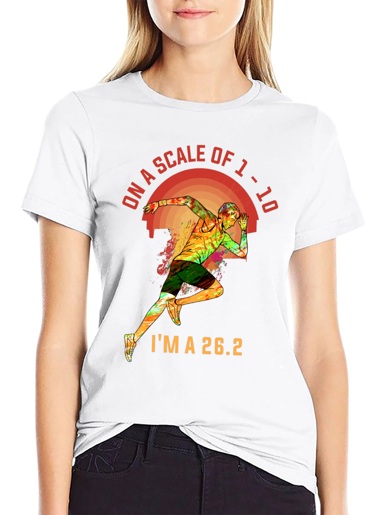 26.2 Marathon Runner Graphic Tee - Scale of 1-10