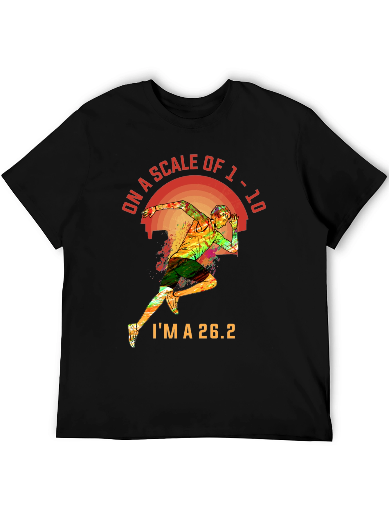 26.2 Marathon Runner Graphic Tee - Scale of 1-10