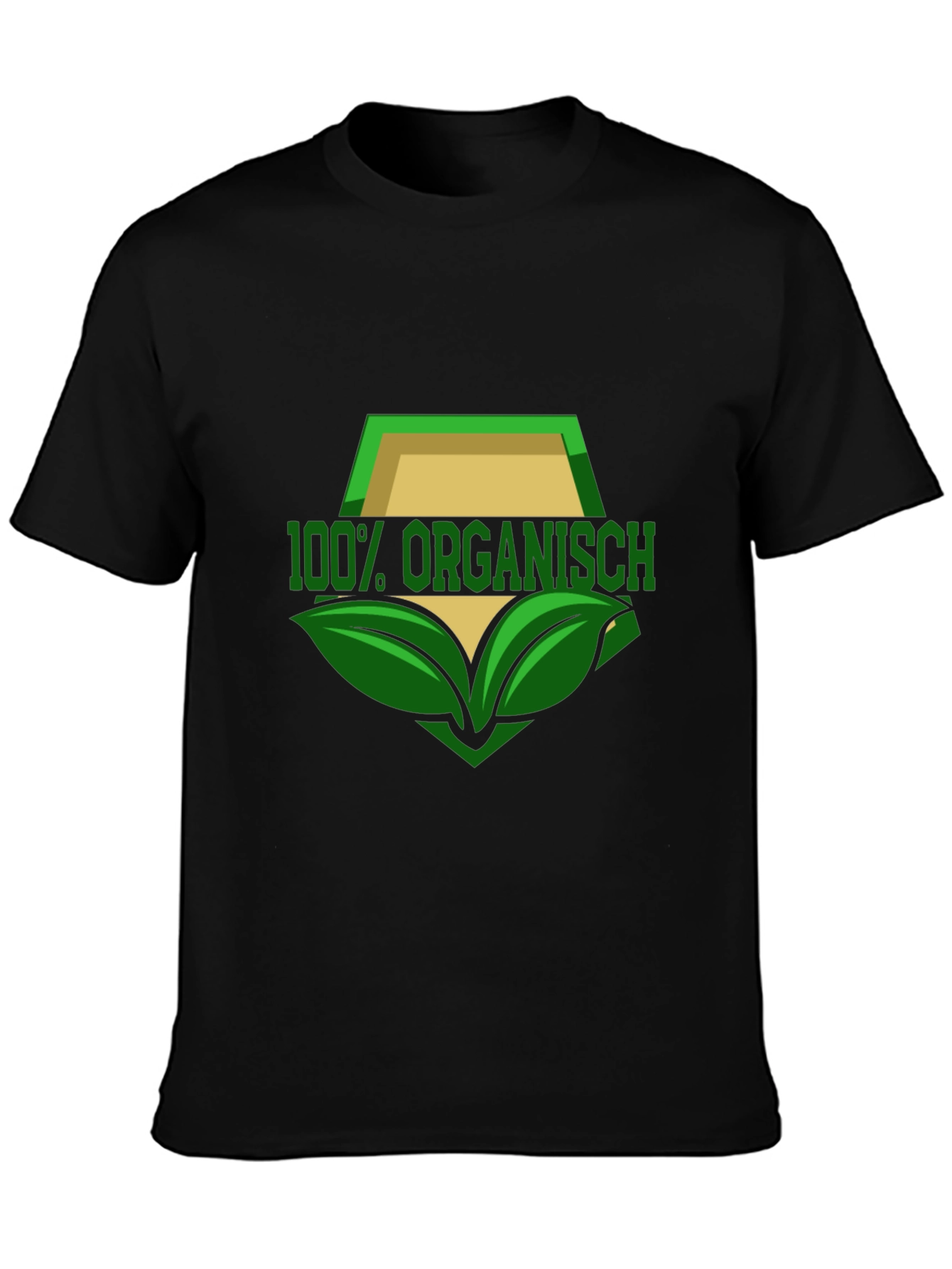 100% Organisch T-Shirt - Black Organic Design