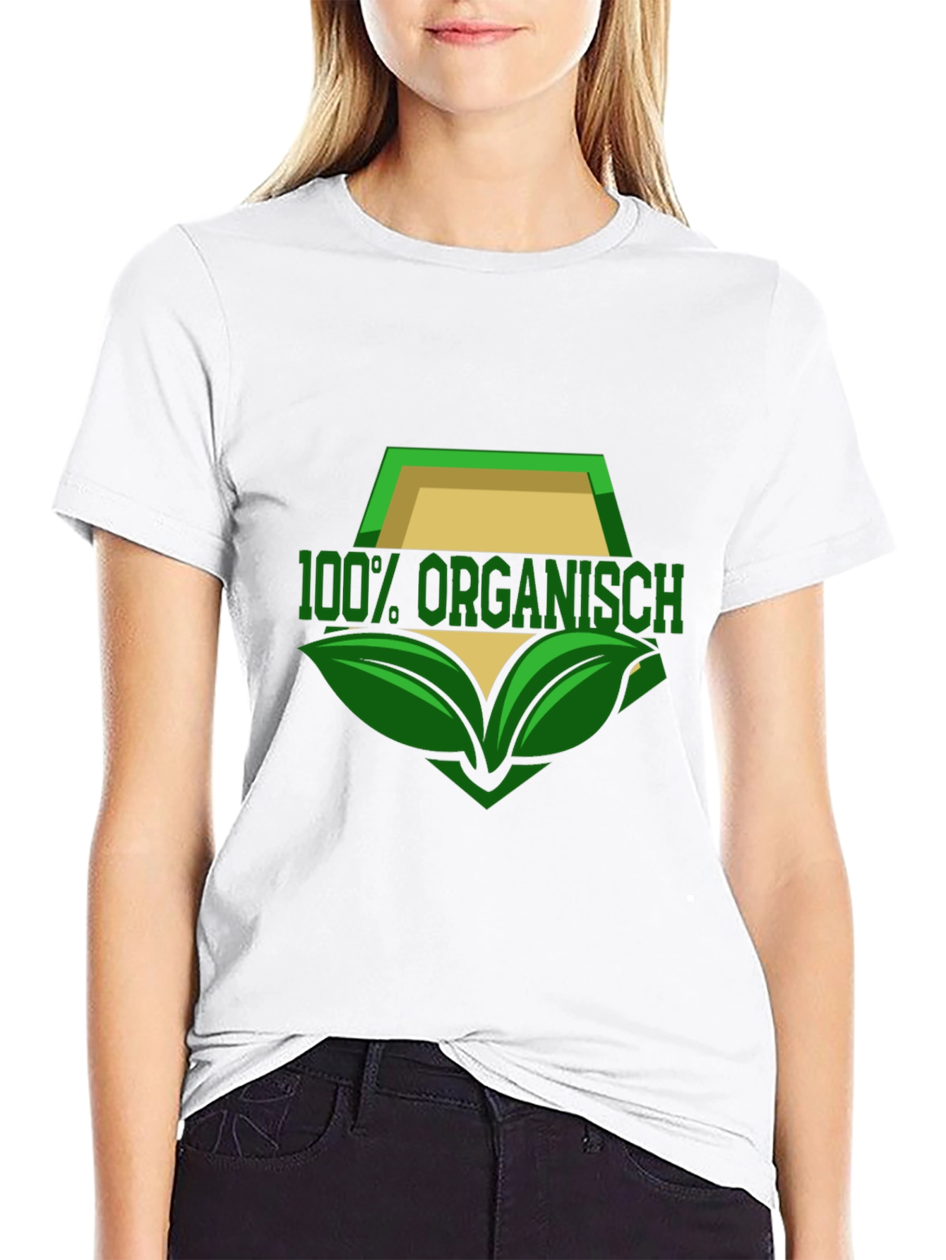 100% Organisch T-Shirt - Black Organic Design