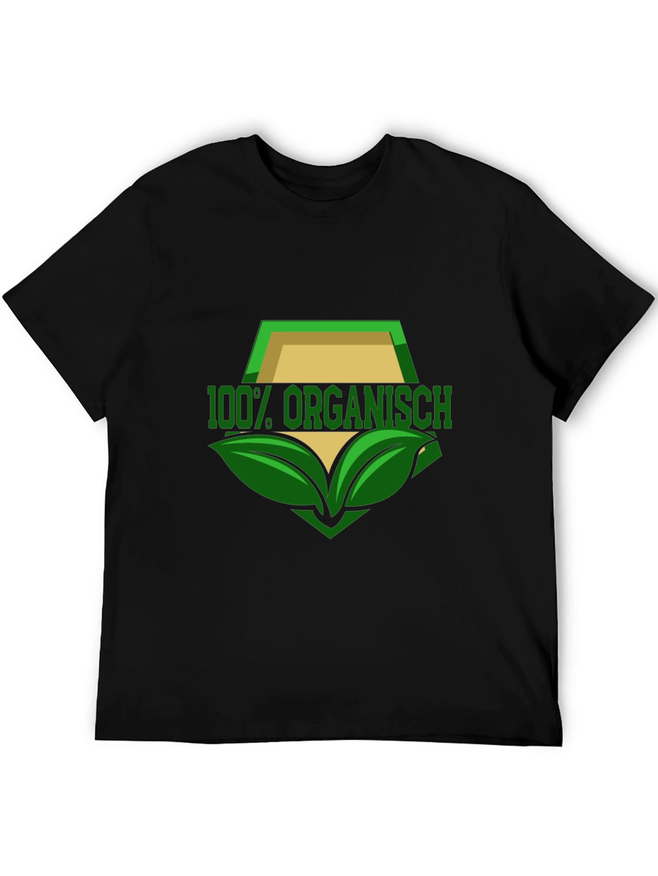 100% Organisch T-Shirt - Black Organic Design