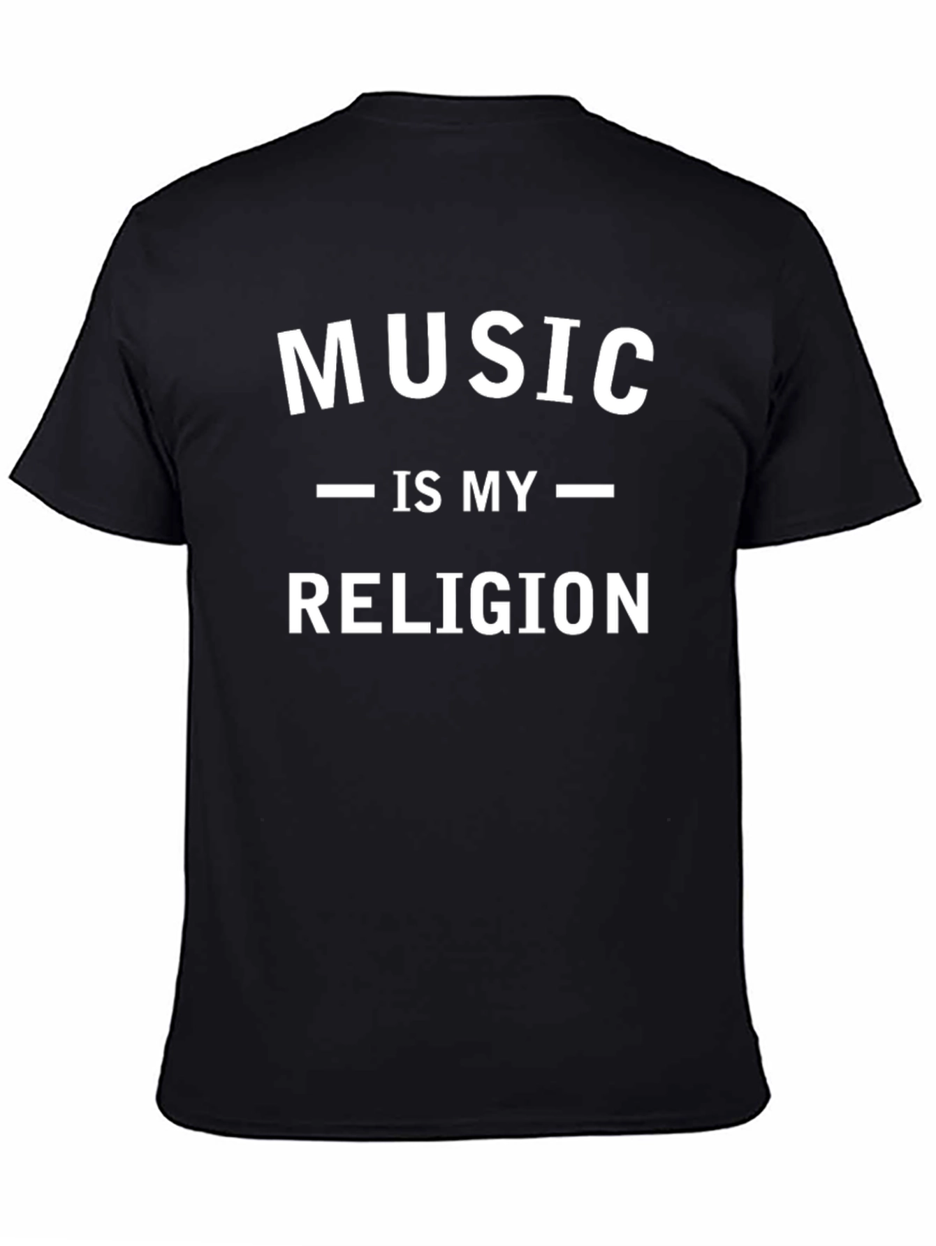 Music is My Religion Black Graphic Tee