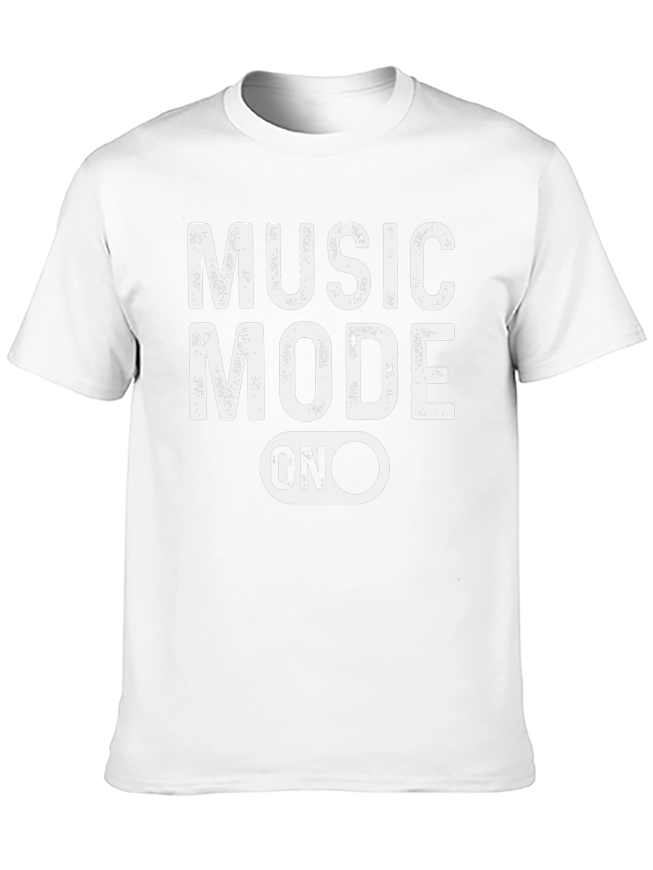 Music Mode ON Graphic Tee - Black