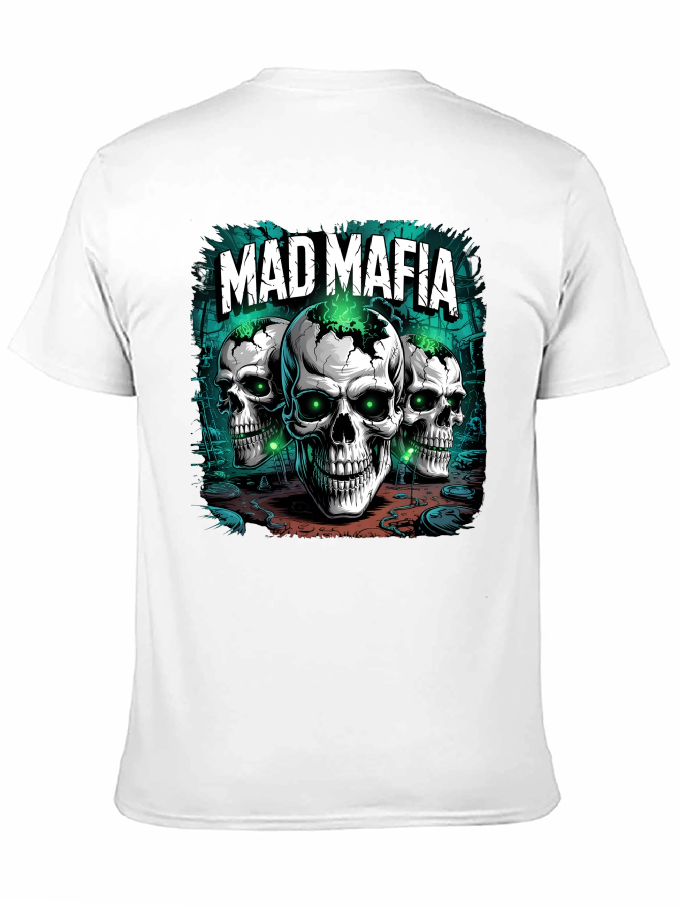 Mad Mafia Skull T-Shirt - Graphic Tee
