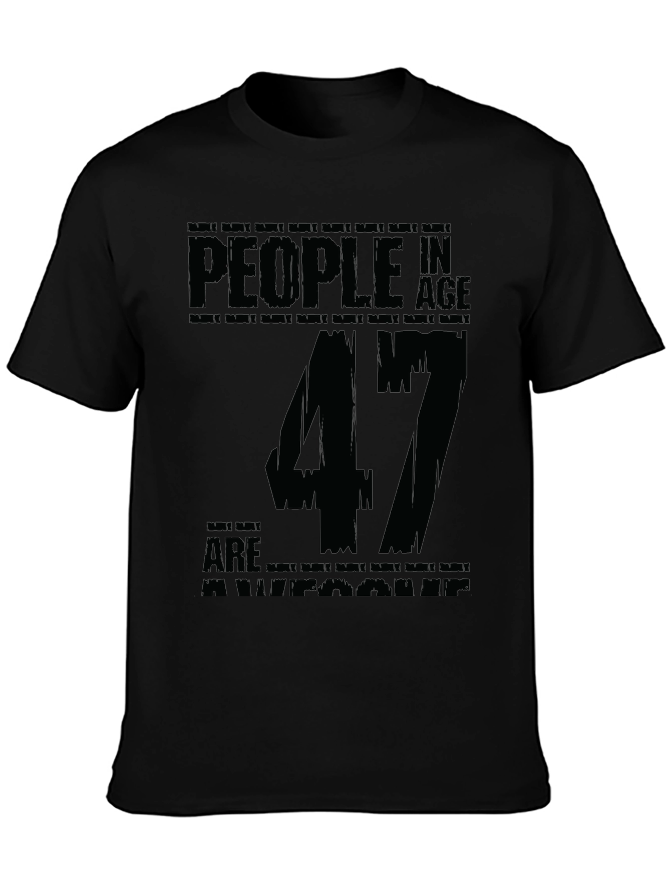 47th Birthday Awesome People Graphic Tee