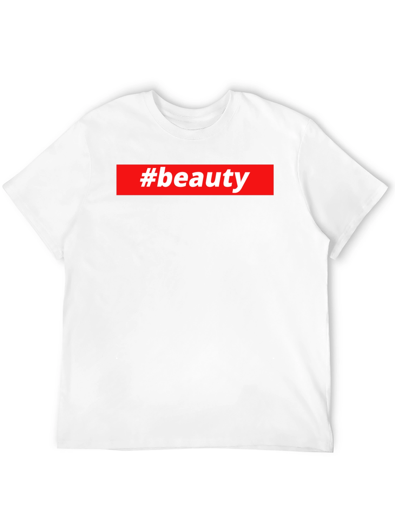 #beauty Graphic Tee - Stylish Black T-Shirt