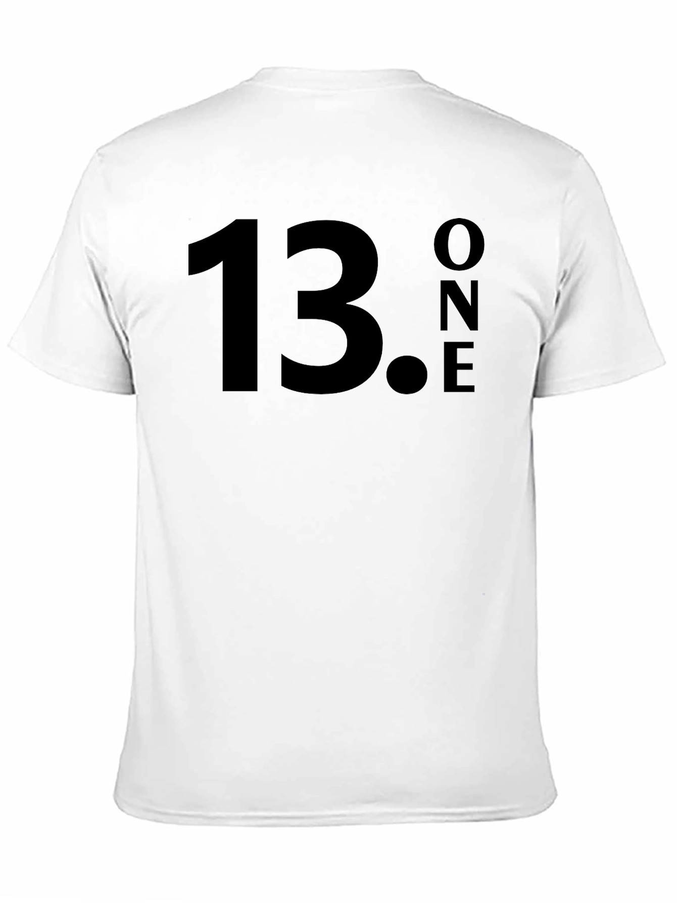 13.ONE Graphic T-Shirt - Black Crew Neck Tee