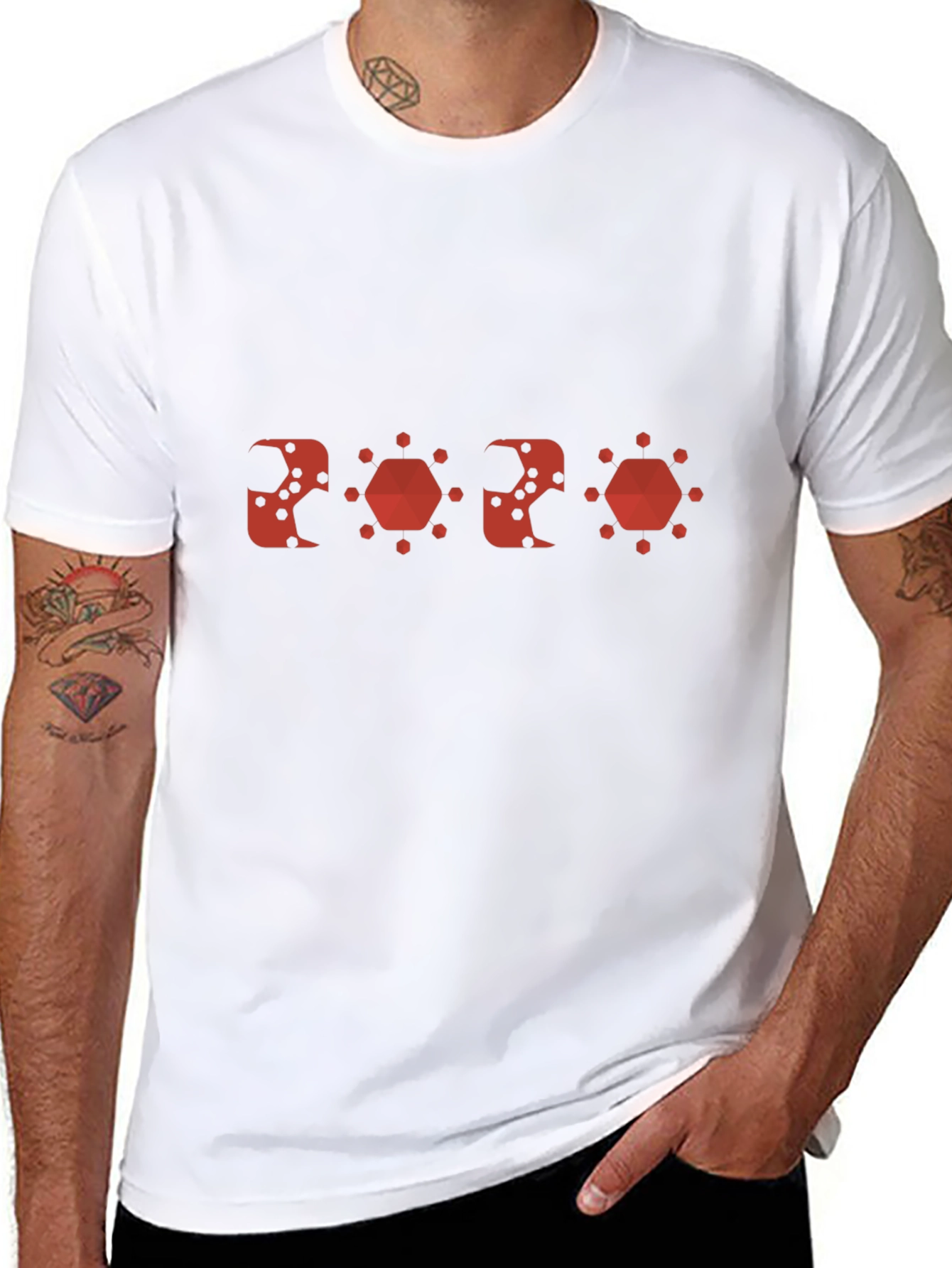 2020 Graphic Tee - Unique Design Black T-Shirt