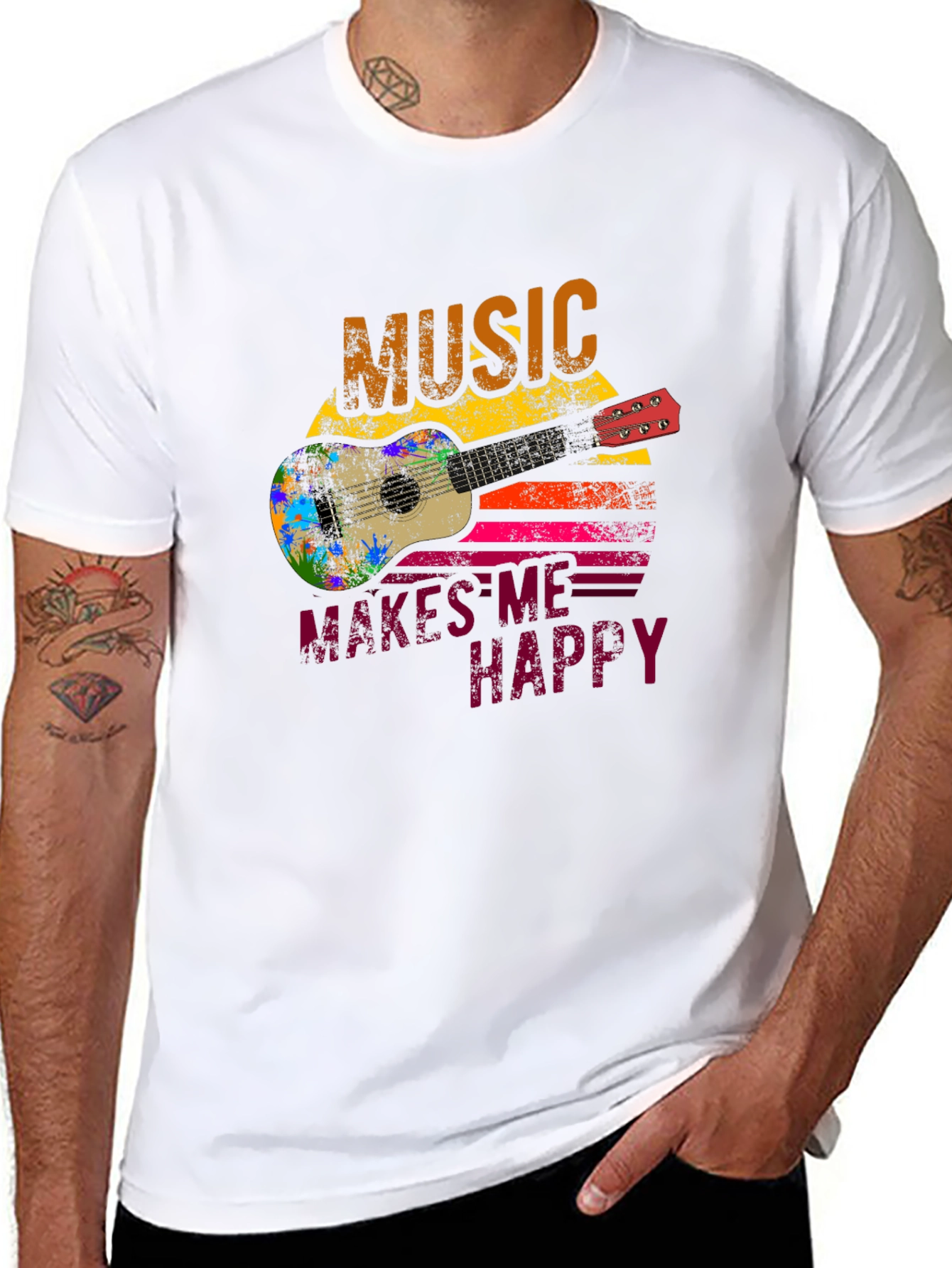 Music Makes Me Happy Graphic Tee