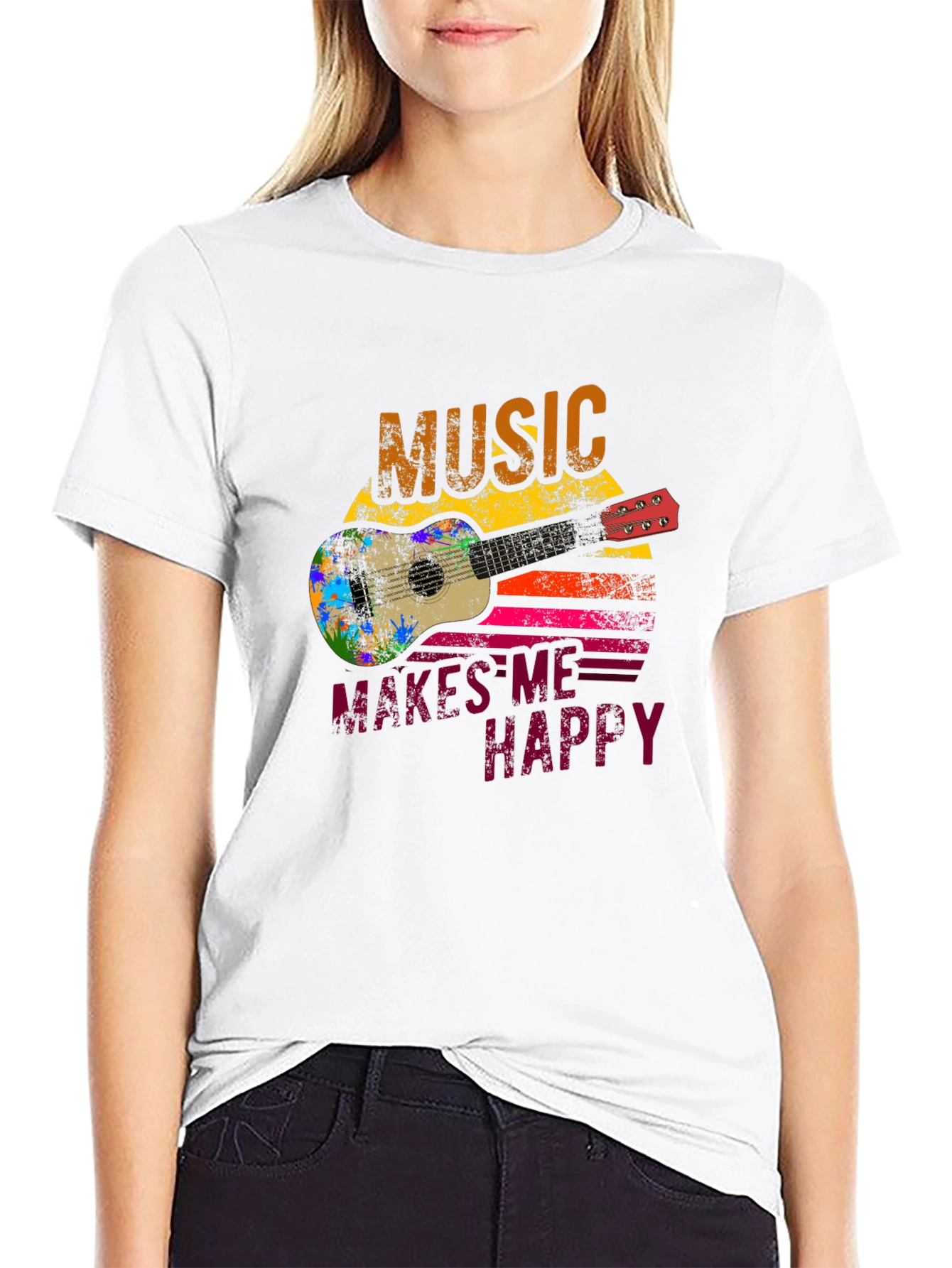 Music Makes Me Happy Graphic Tee