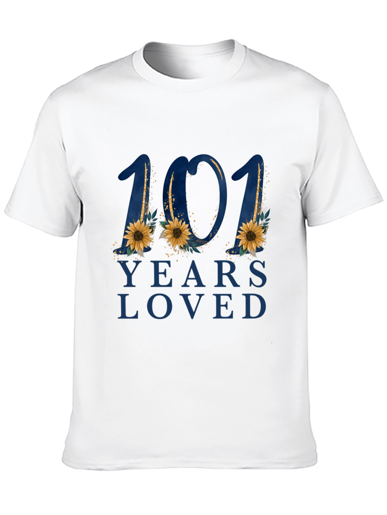 101 Years Loved Floral Graphic T-Shirt