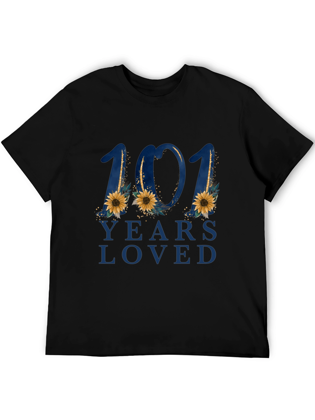 101 Years Loved Floral Graphic T-Shirt