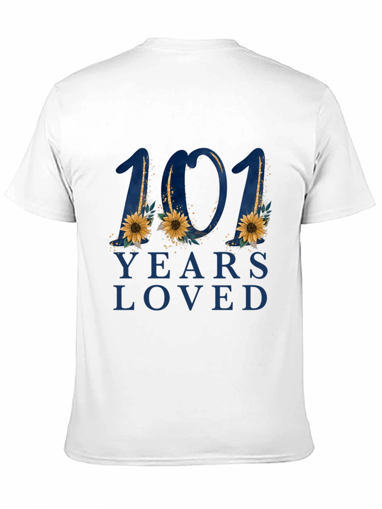 101 Years Loved Floral Graphic T-Shirt